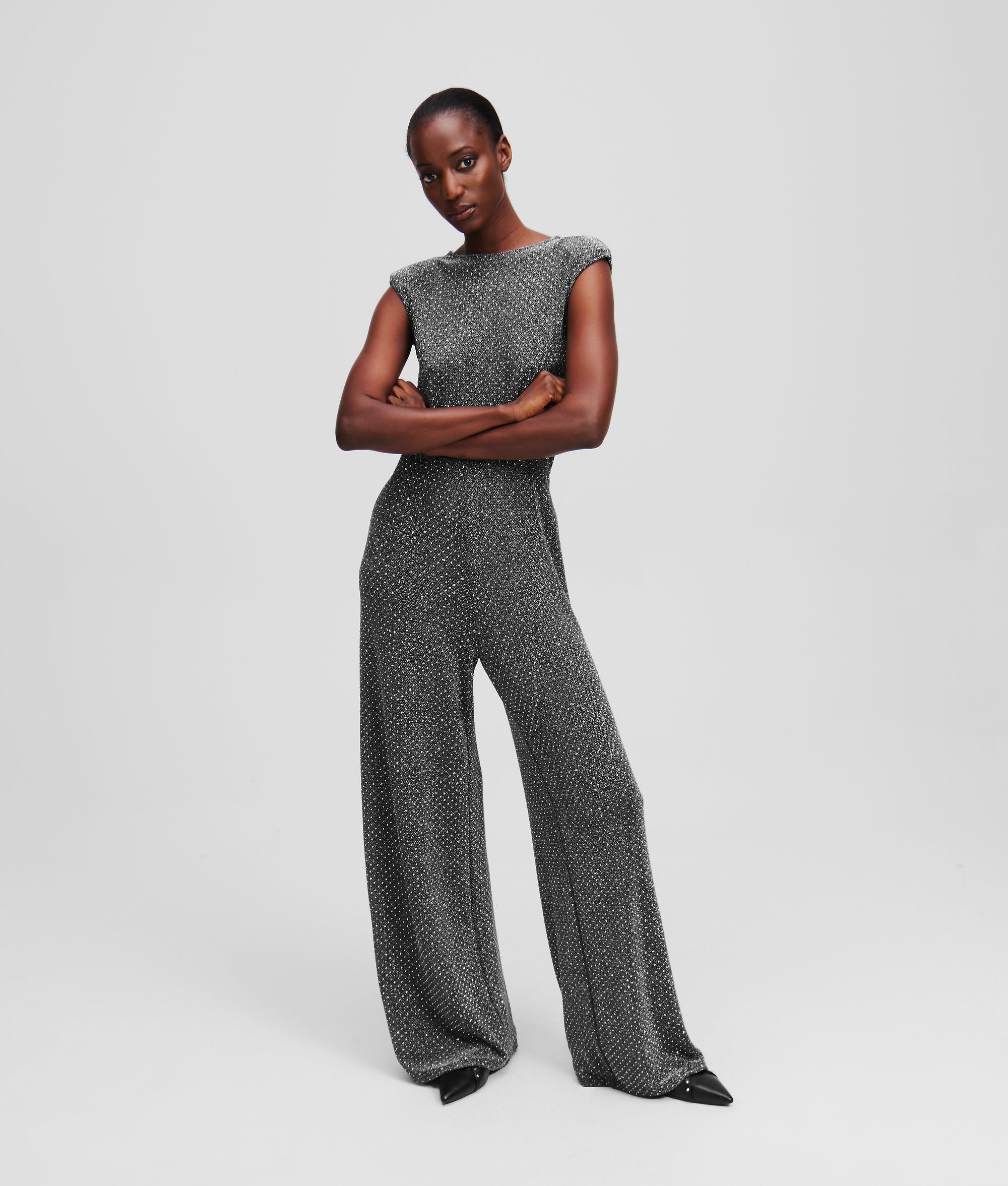 JERSEY RHINESTONE JUMPSUIT - Image 4