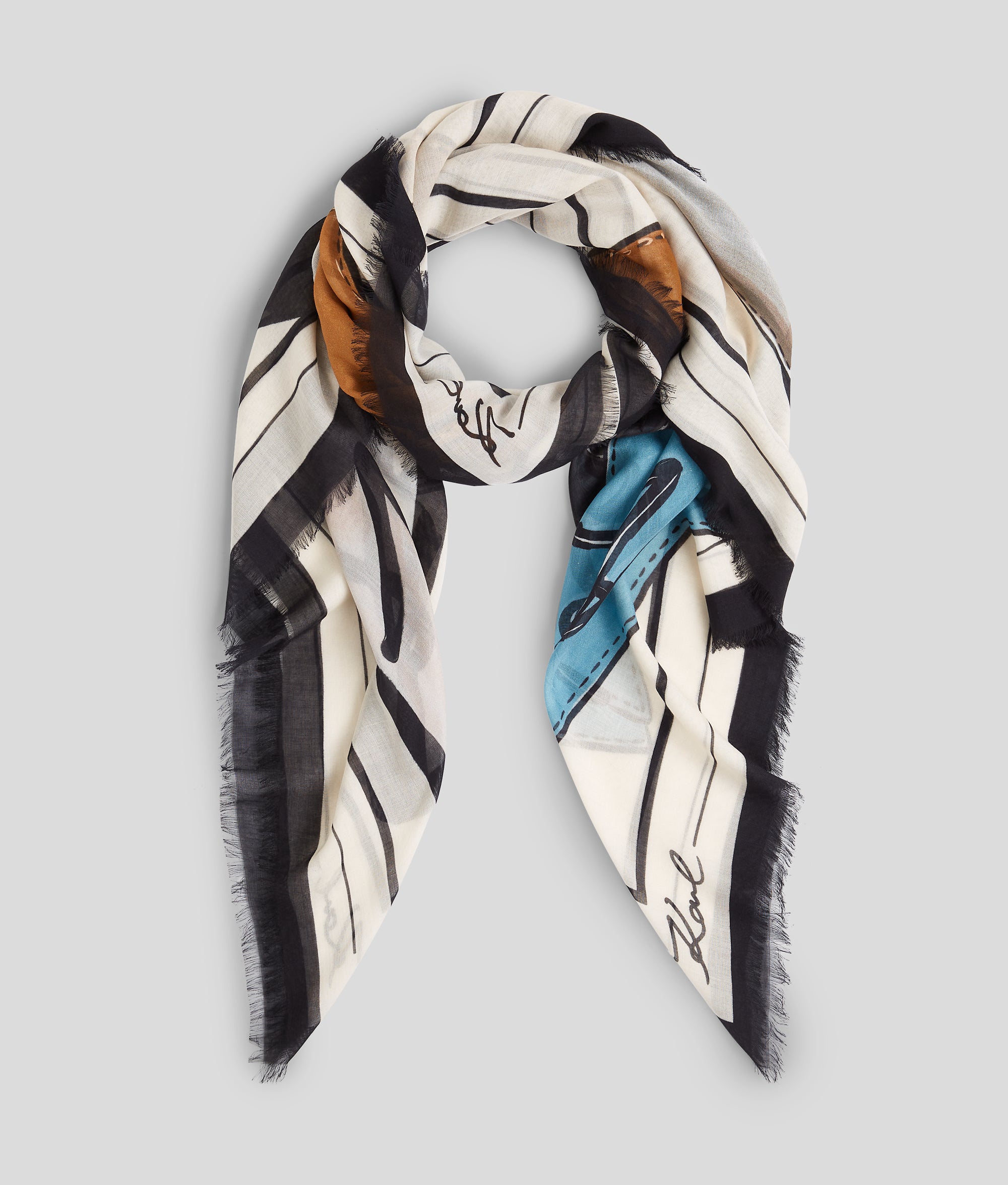 K/SIGNATURE BAGS SCARF - Image 3