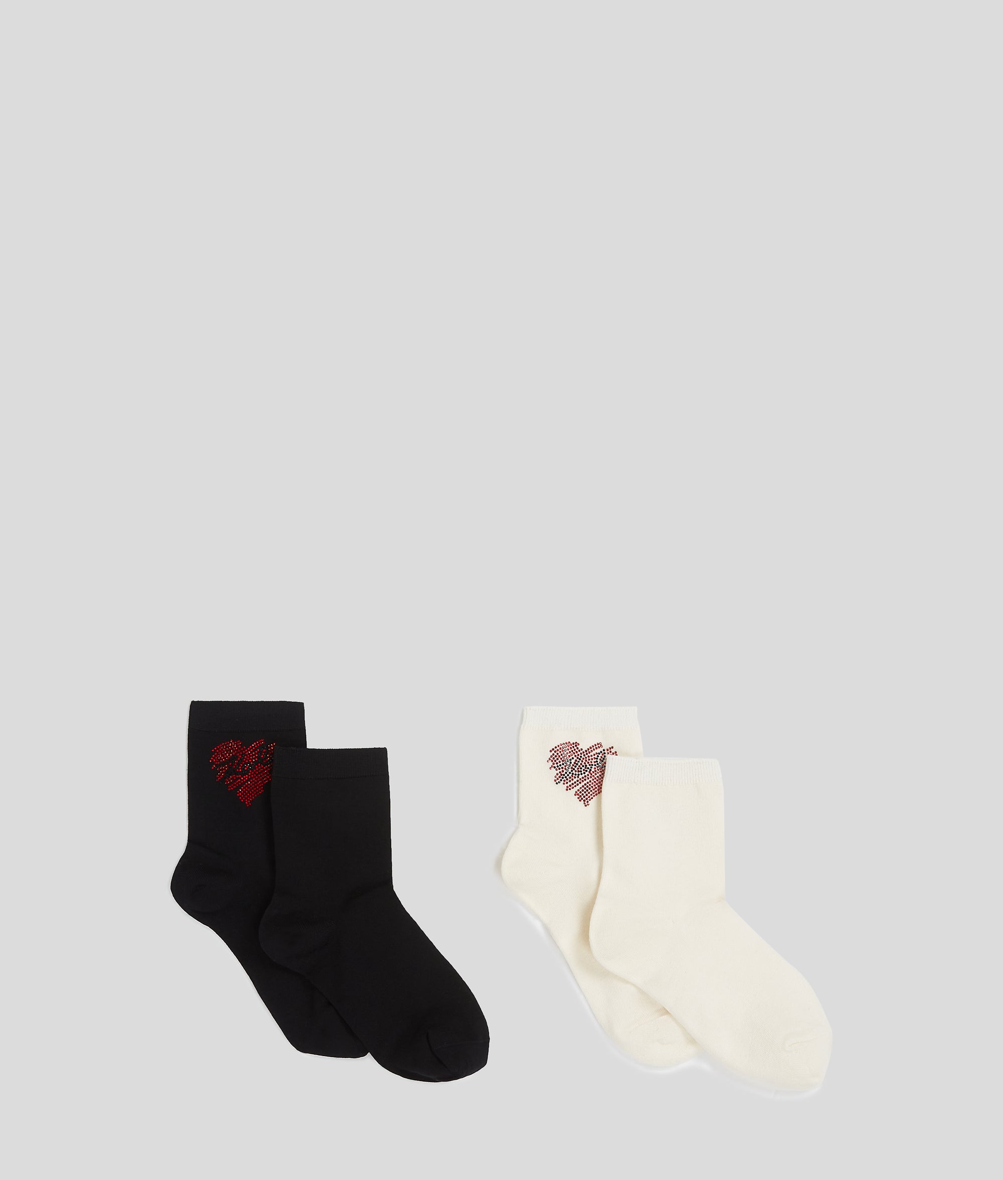 K/HEART RHINESTONE SOCKS ?C 2-PACK - Image 3