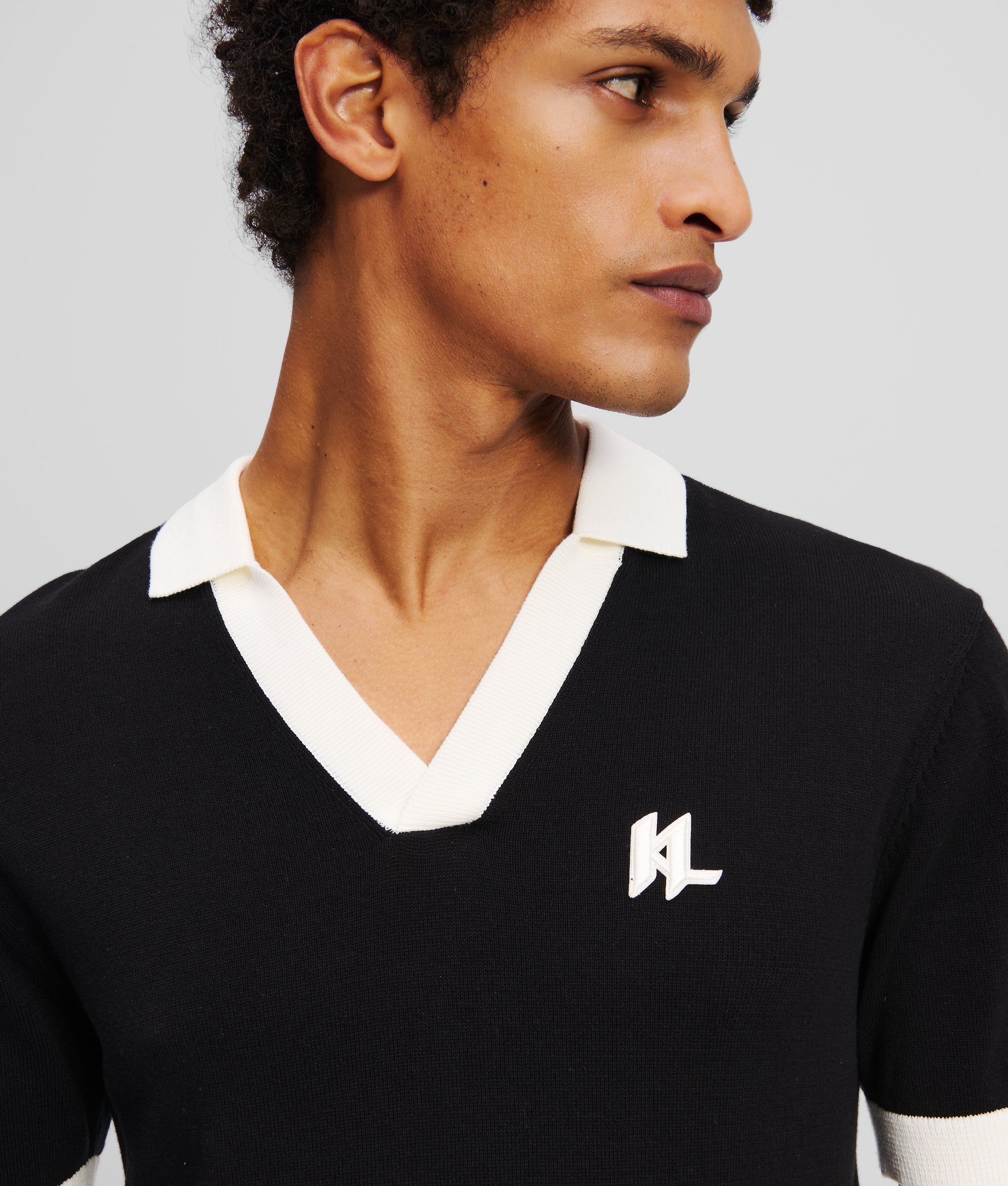 MONOGRAM KNITTED POLO SHIRT - Image 2