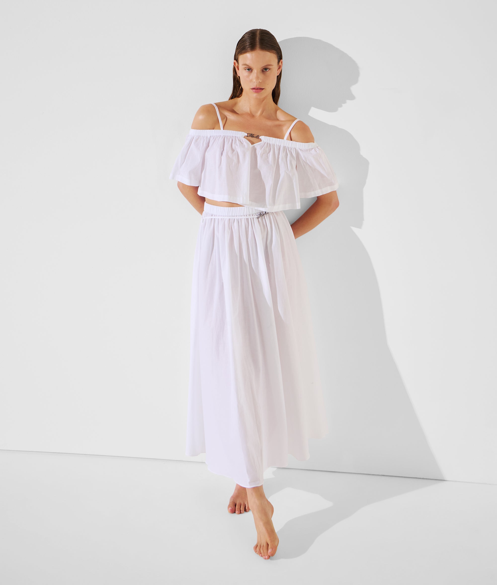 OFF-SHOULDER CROPPED BEACH TOP - Image 5