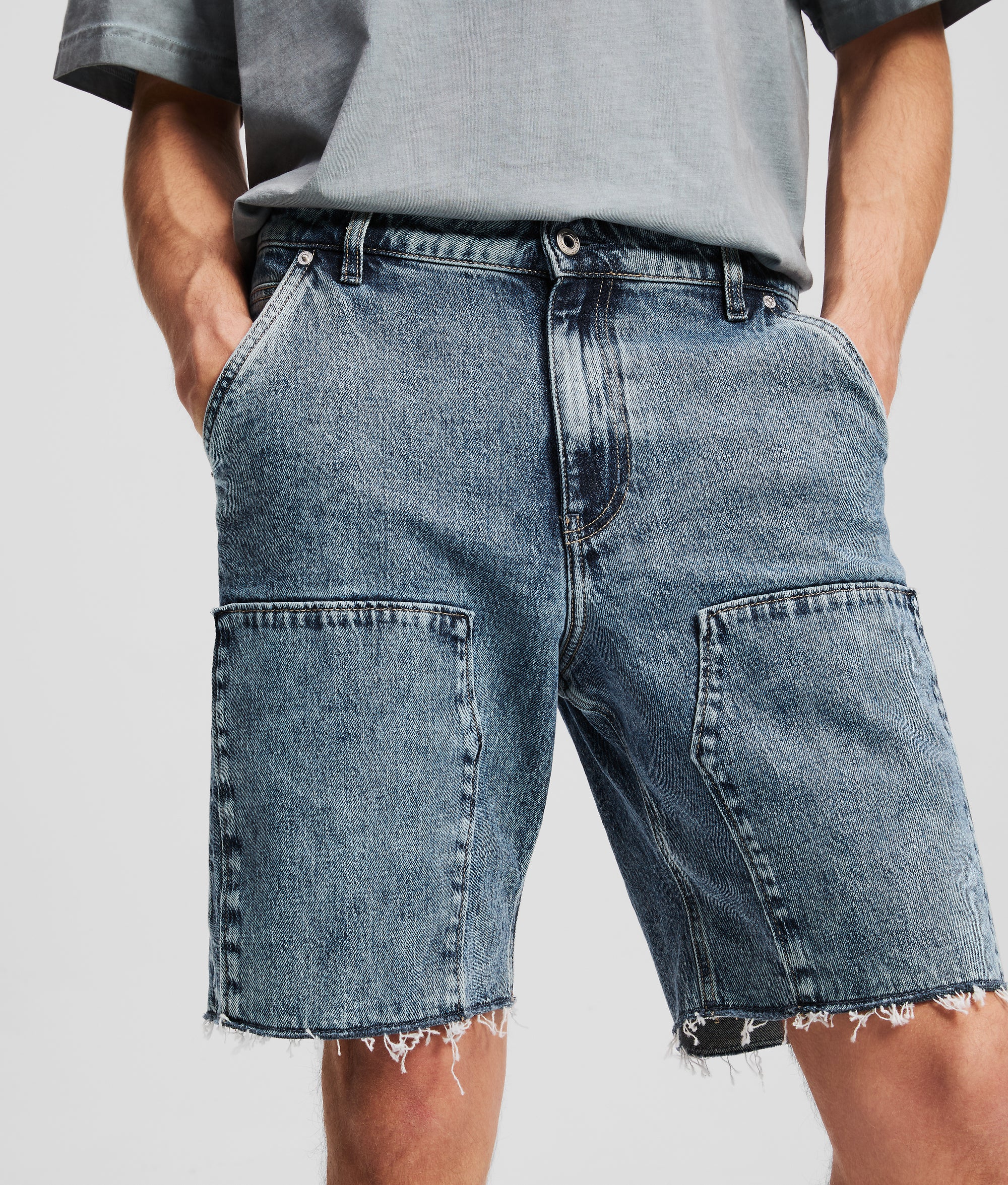 CARPENTER DENIM SHORTS - Image 2