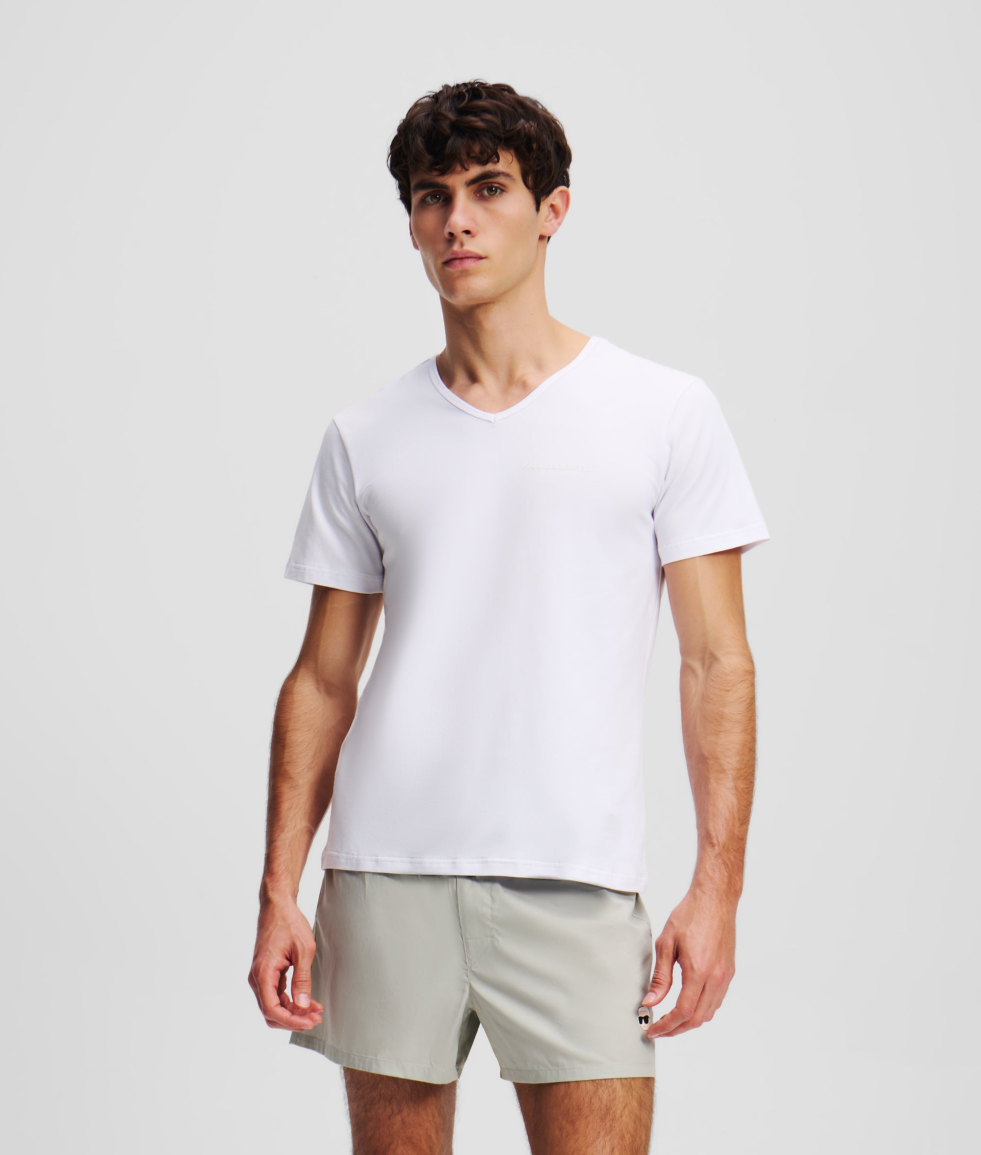 LOGO V-NECK T-SHIRT ?C 2-PACK - Image 2