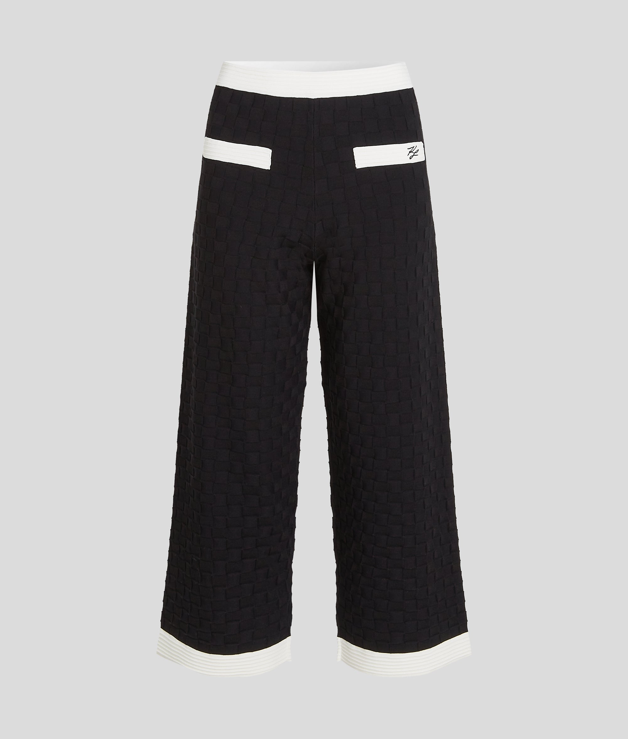 CONTRAST PIPING KNITTED PANTS - Image 5