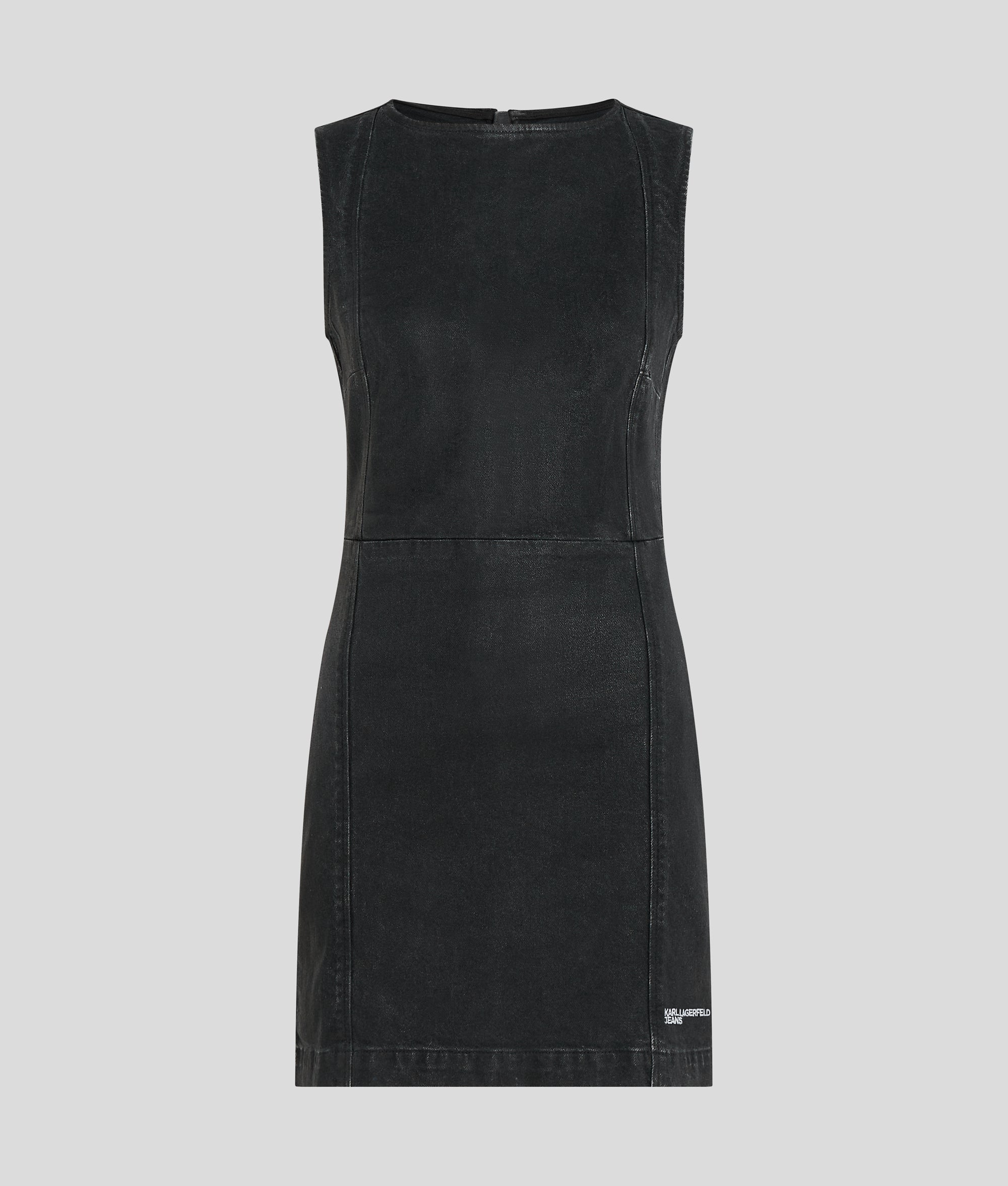 COATED DENIM DRESS - Image 5