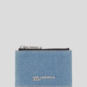 METAL LOGO DENIM CARDHOLDER