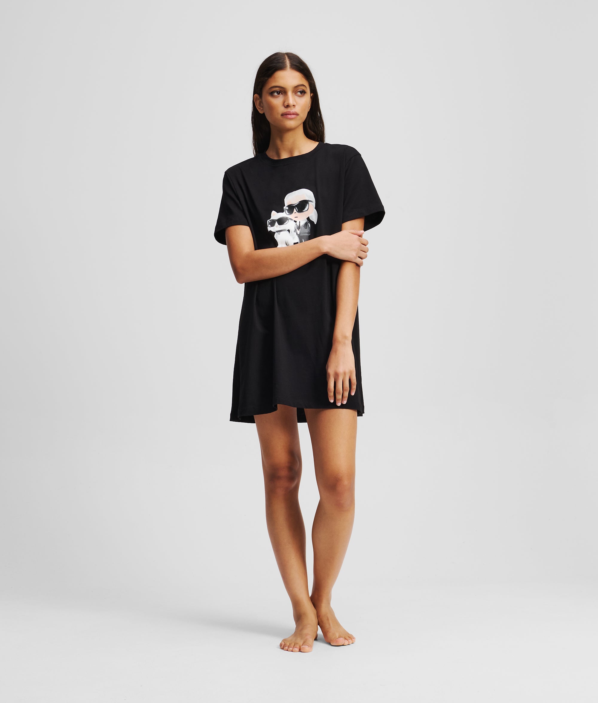 IKON T-SHIRT PAJAMA DRESS - Image 4