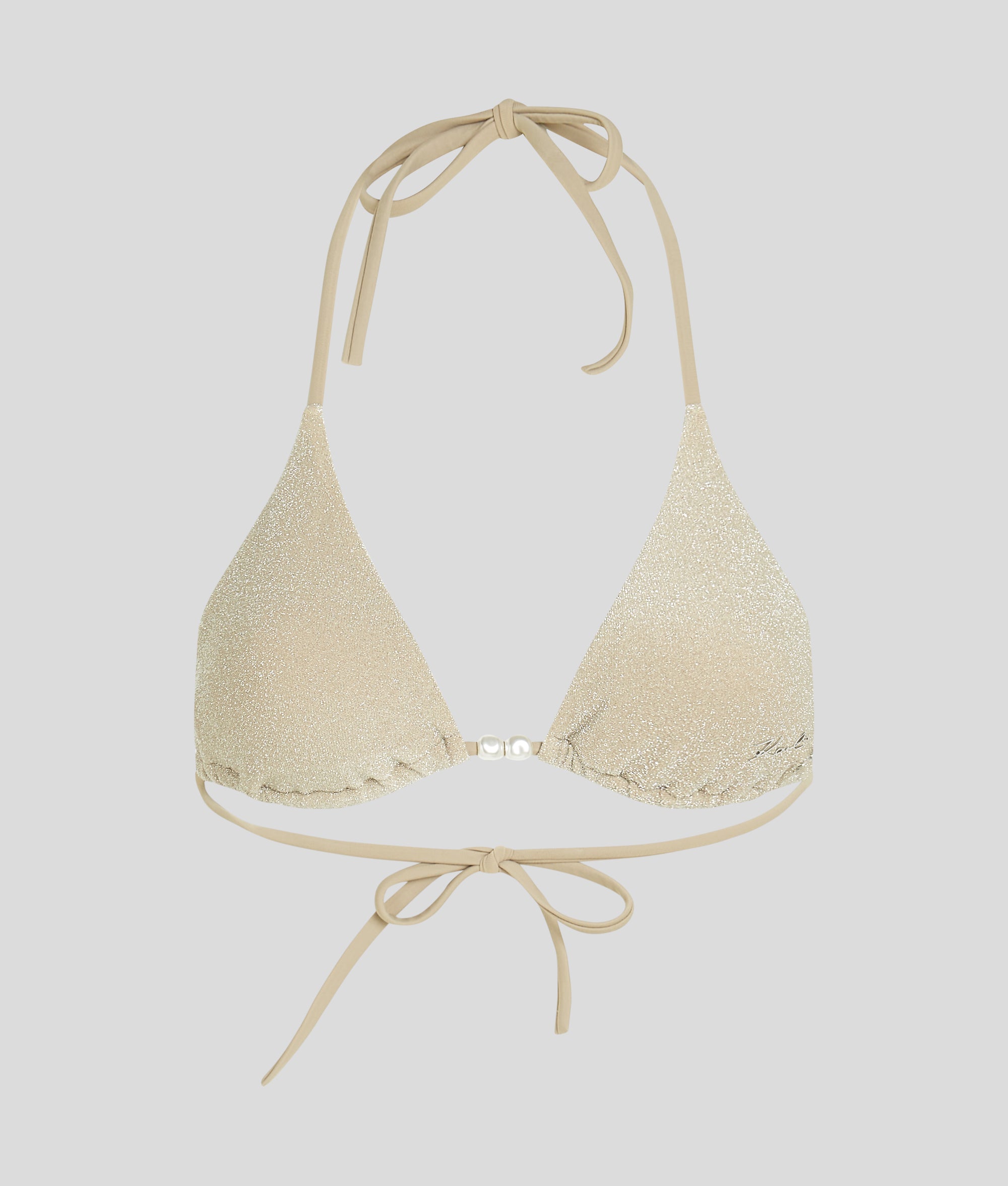 SHIMMER TRIANGLE BIKINI TOP - Image 5