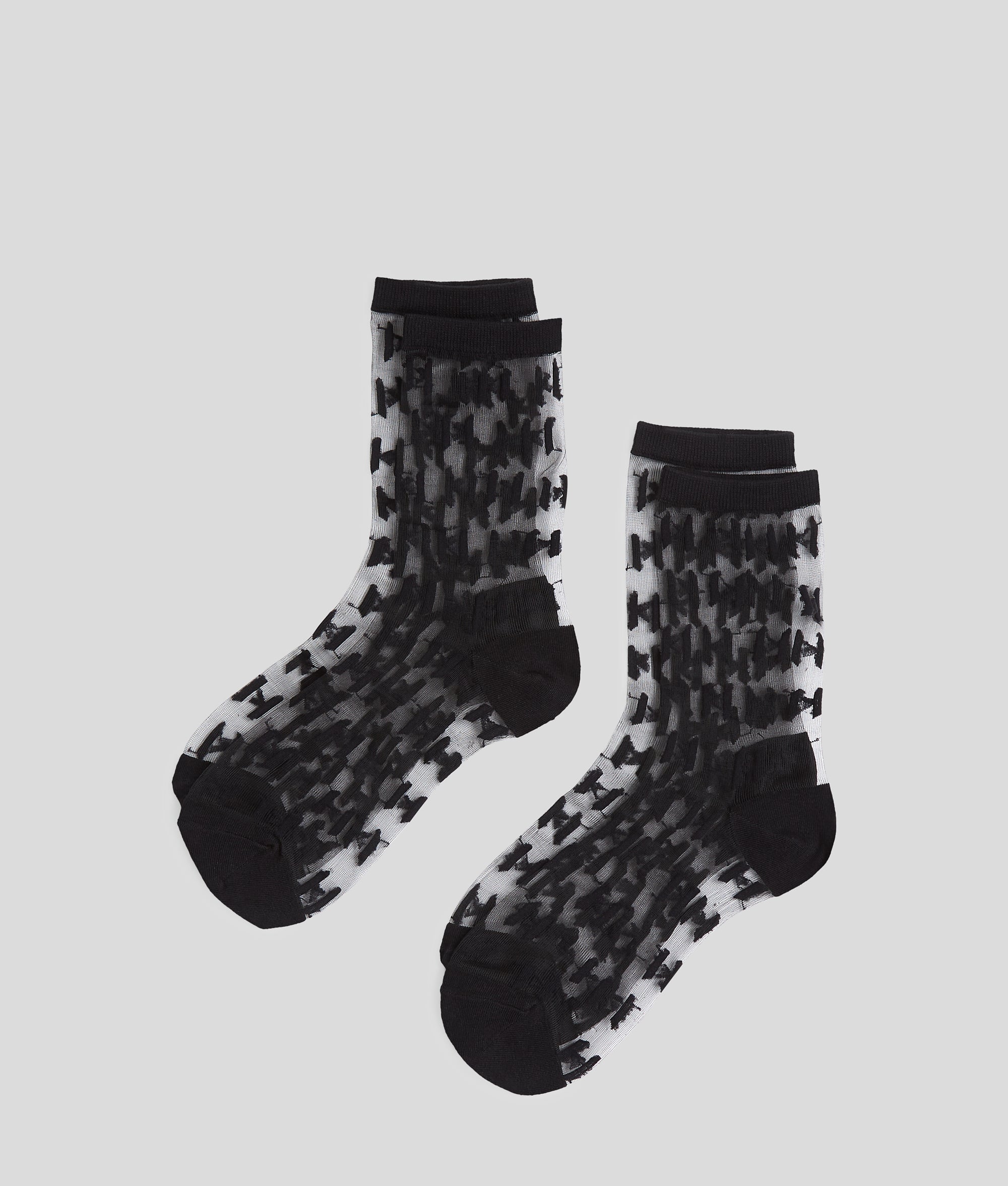 MONOGRAM MESH SOCKS ?C 2-PACK