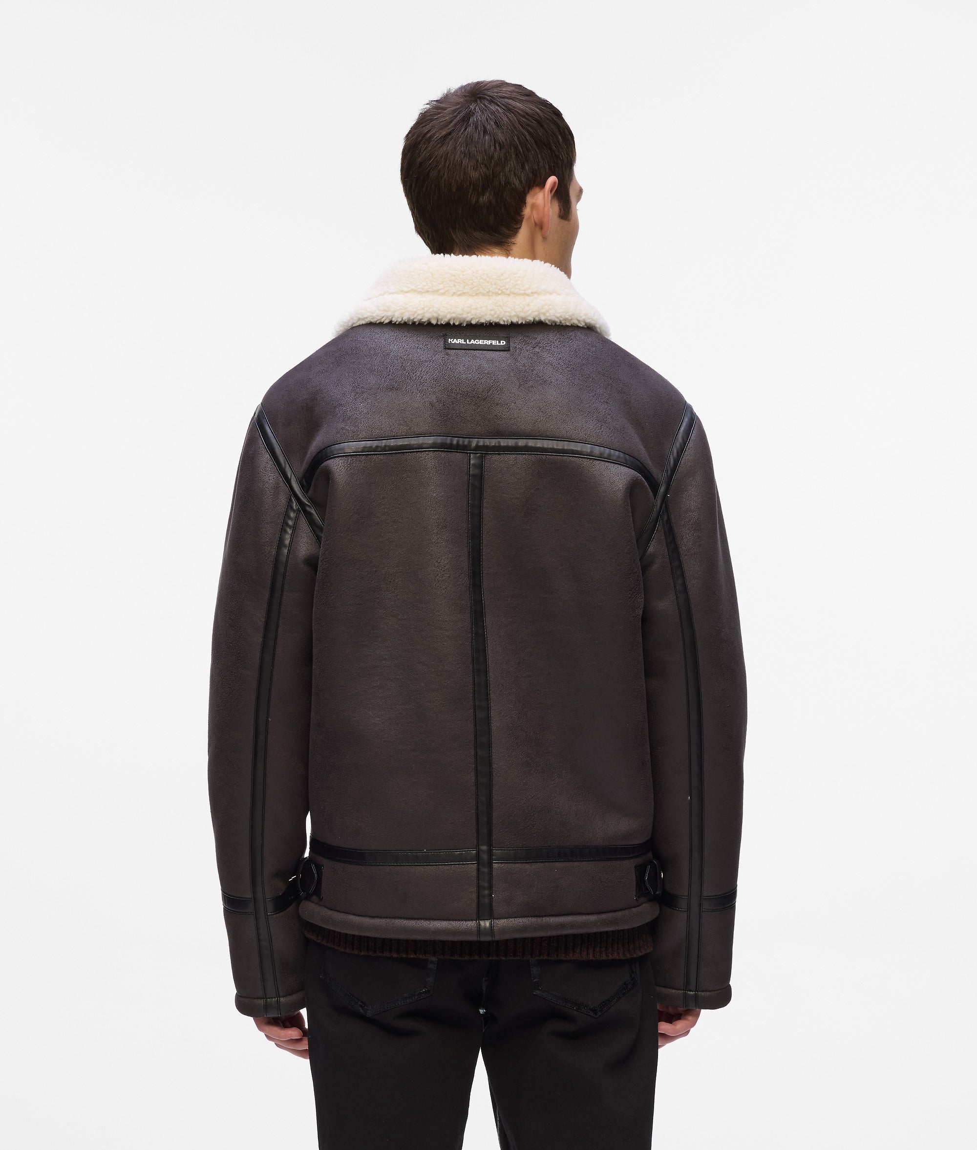 Monogram shearling jacket - Image 3