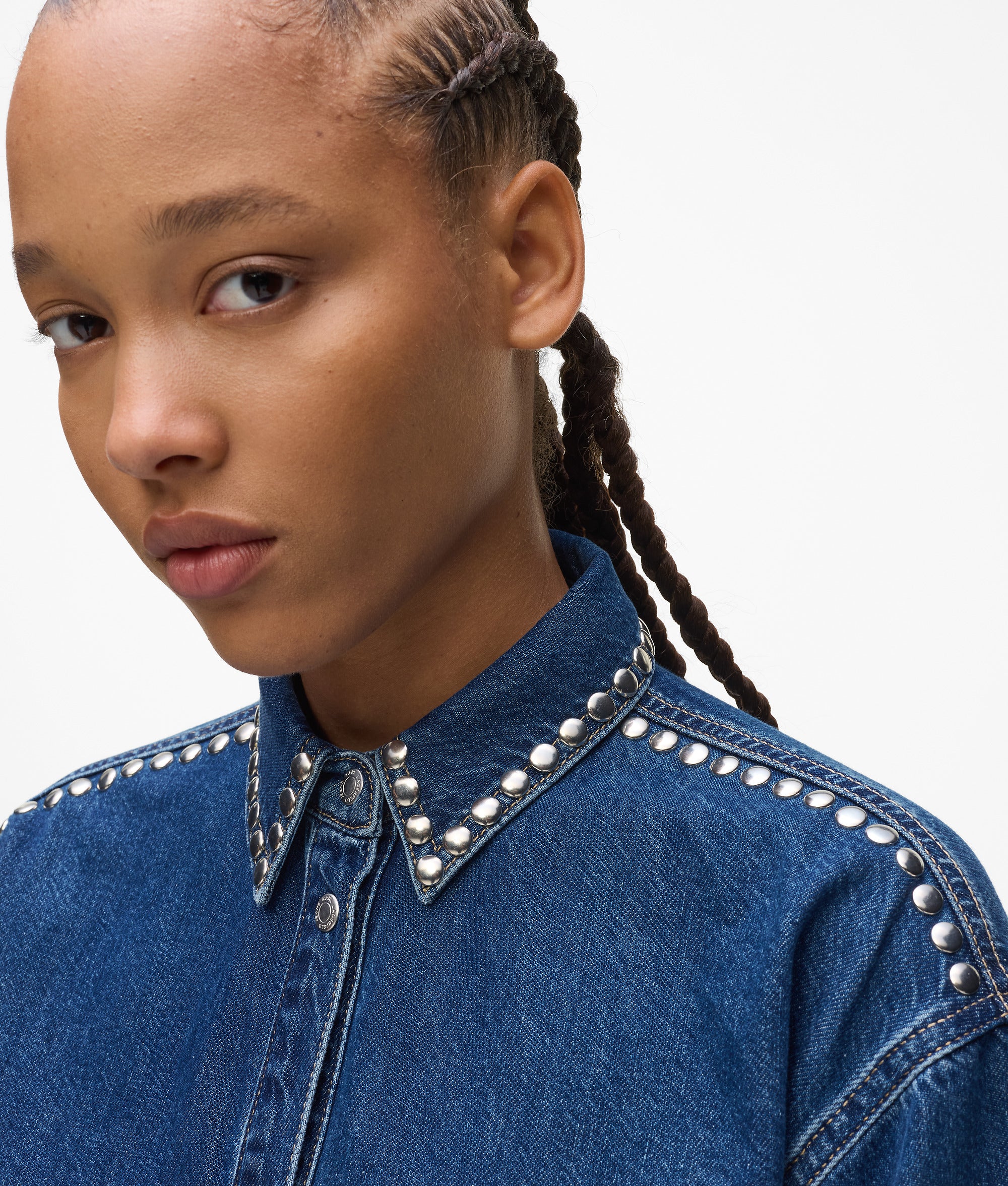 Studded denim shirt - Image 2