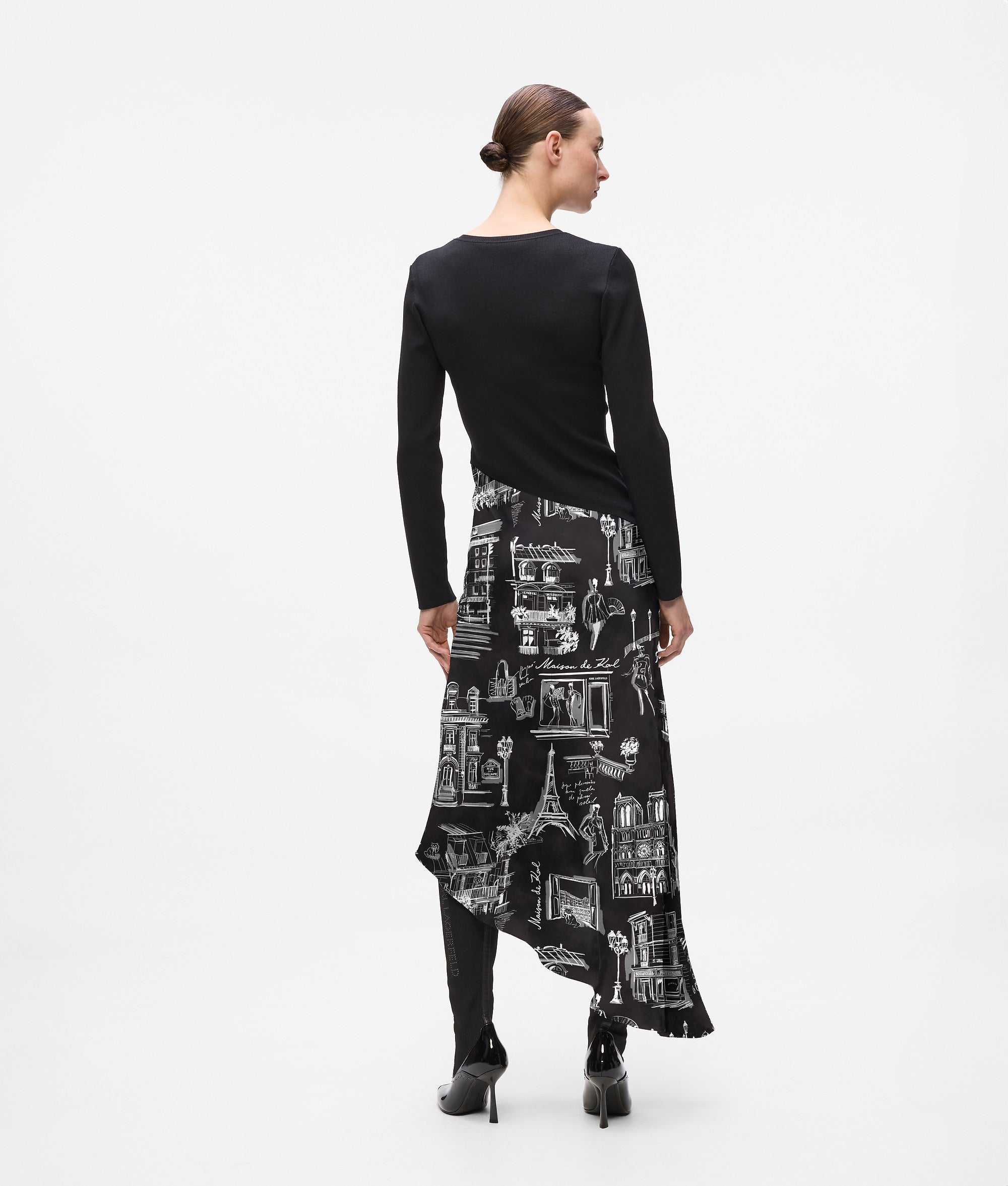 Paris sketch midi dress - Image 3