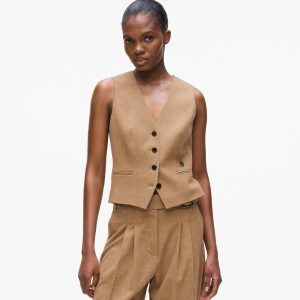 Wool-blend waistcoat