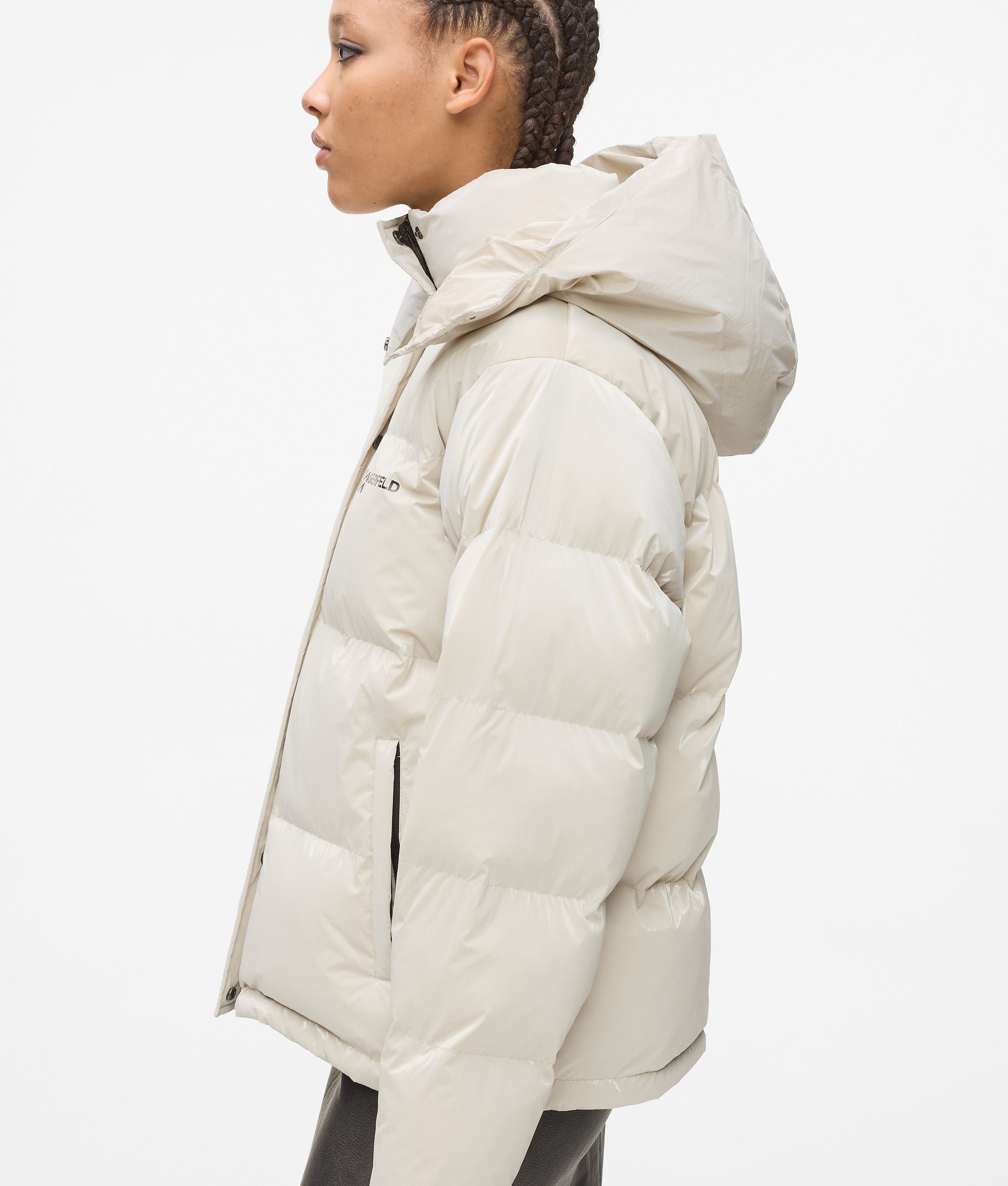 Pearlised puffer jacket - Image 3