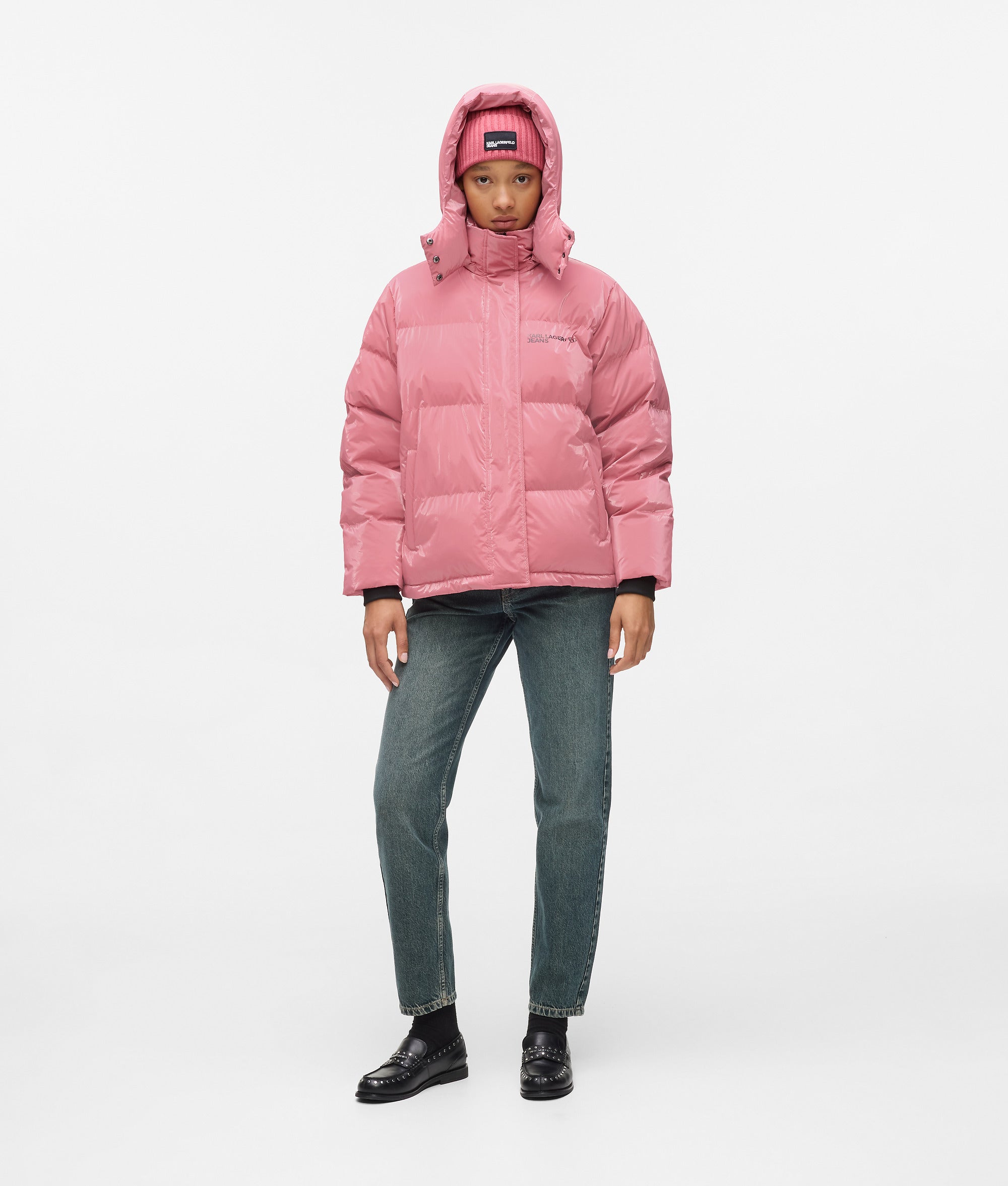Pearlised puffer jacket - Image 4