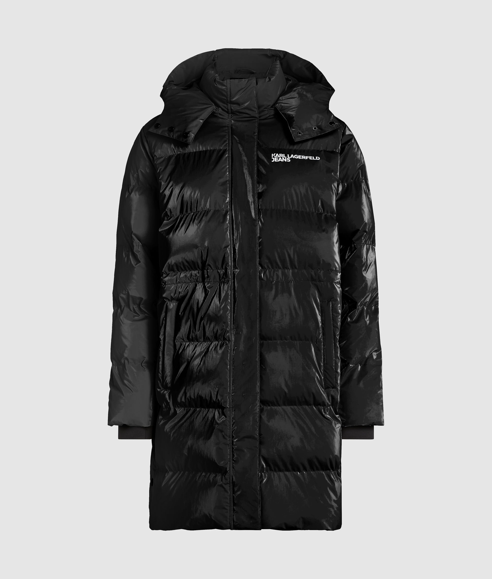 Long pearlised puffer jacket - Image 6