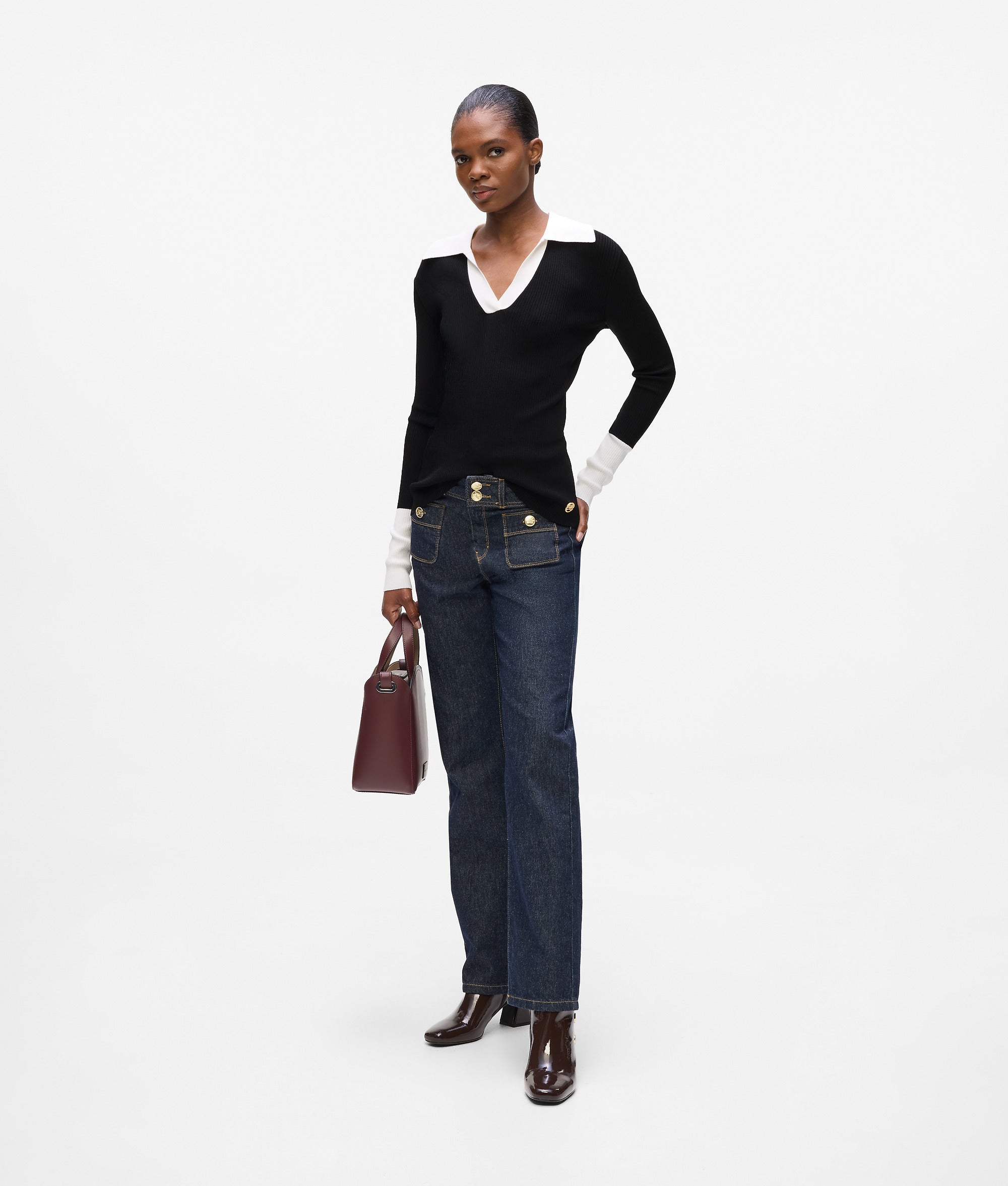 Monochrome polo shirt - Image 4