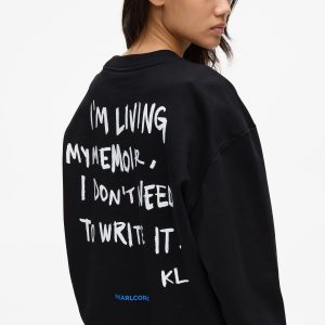 Relaxed Karl quote sweatshirt
