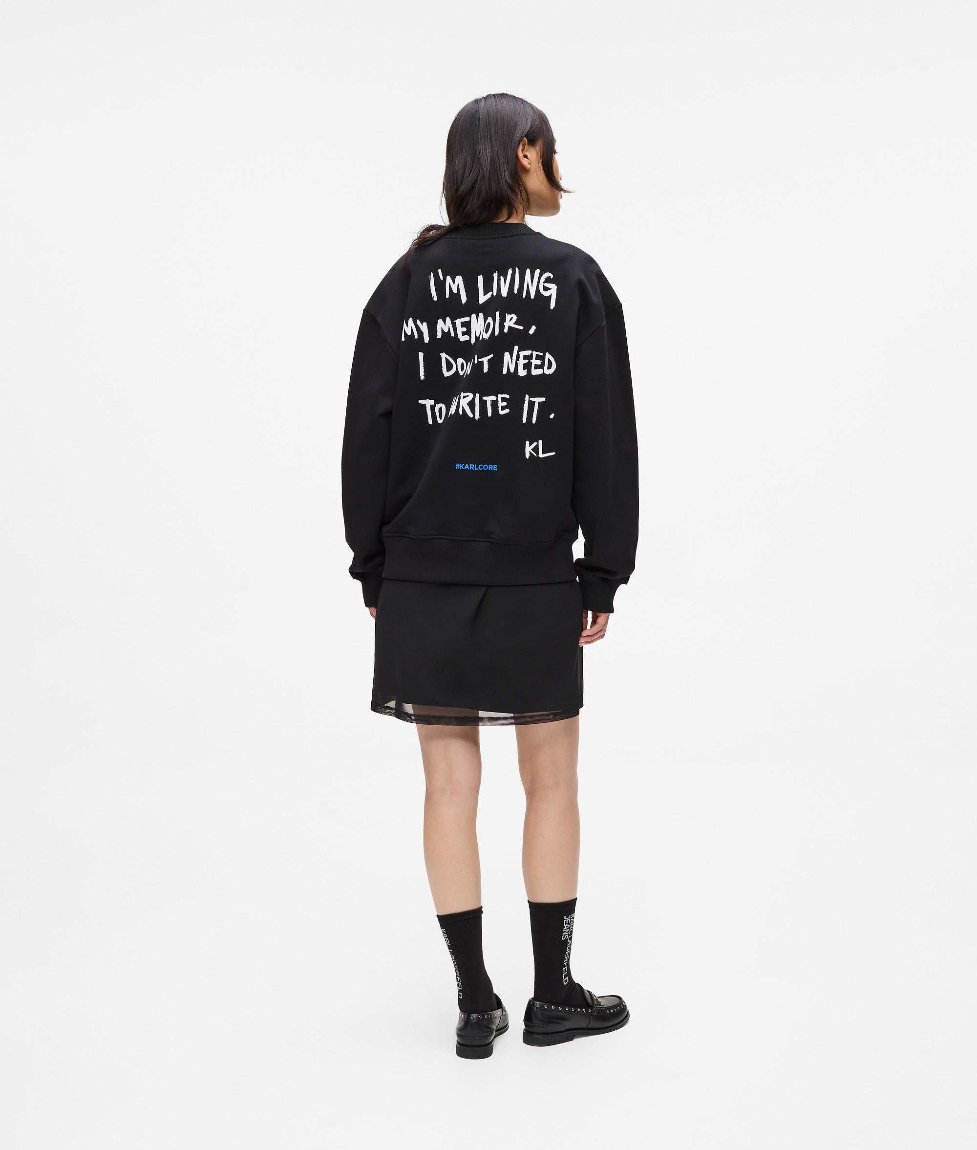 Relaxed Karl quote sweatshirt - Image 3