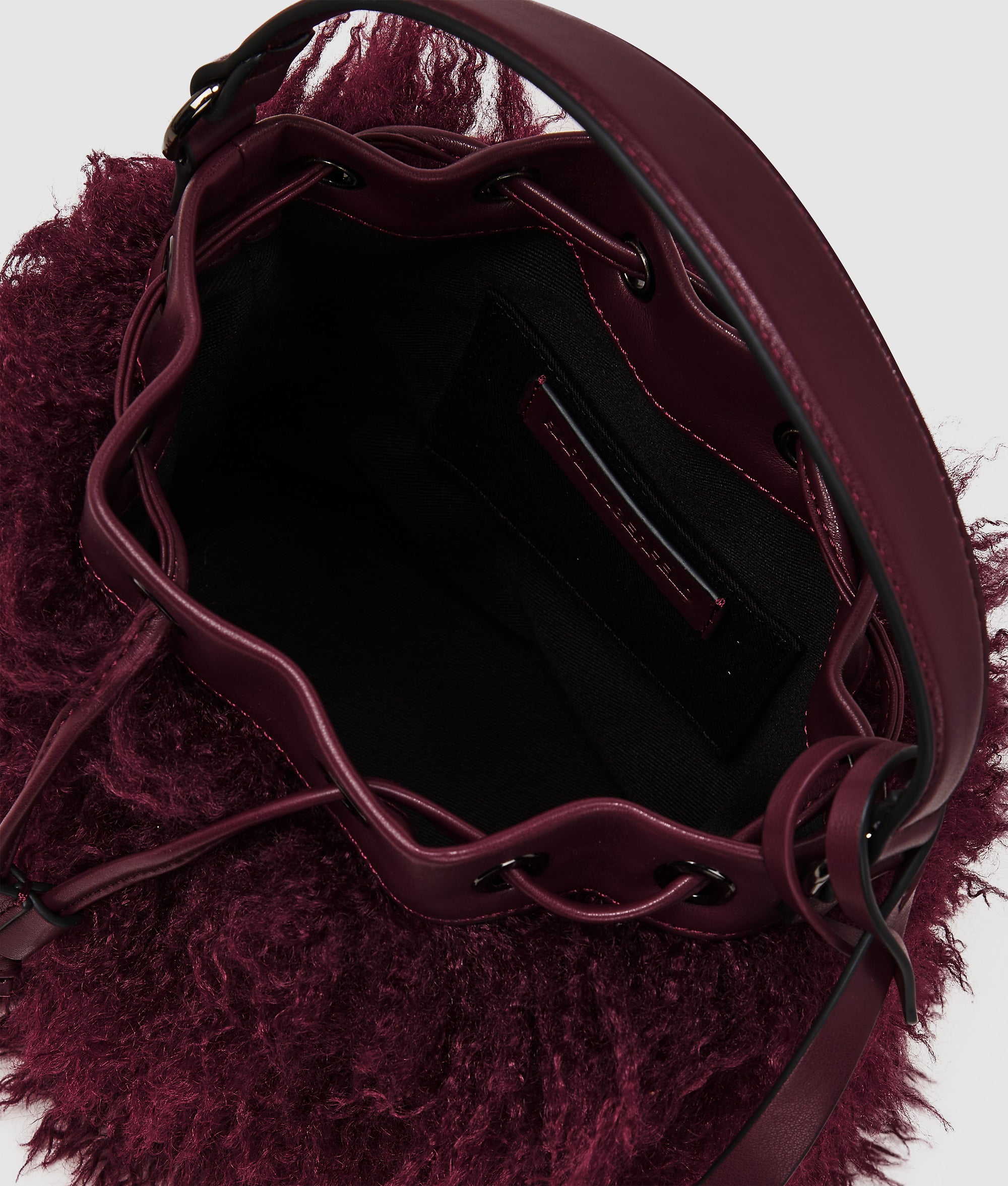 K/Weave faux fur bucket bag - Image 5