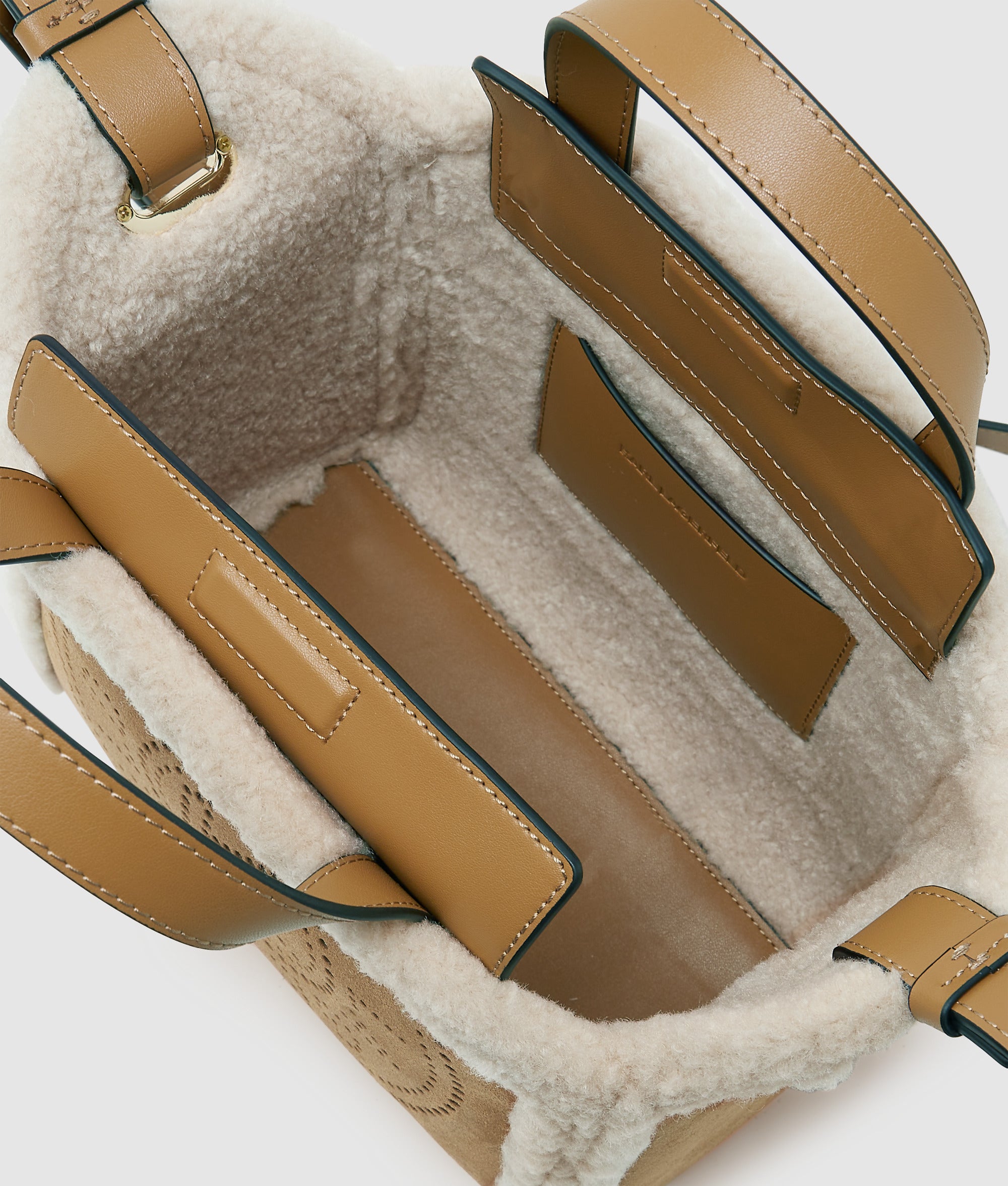 K/Circle small shearling tote bag - Image 5
