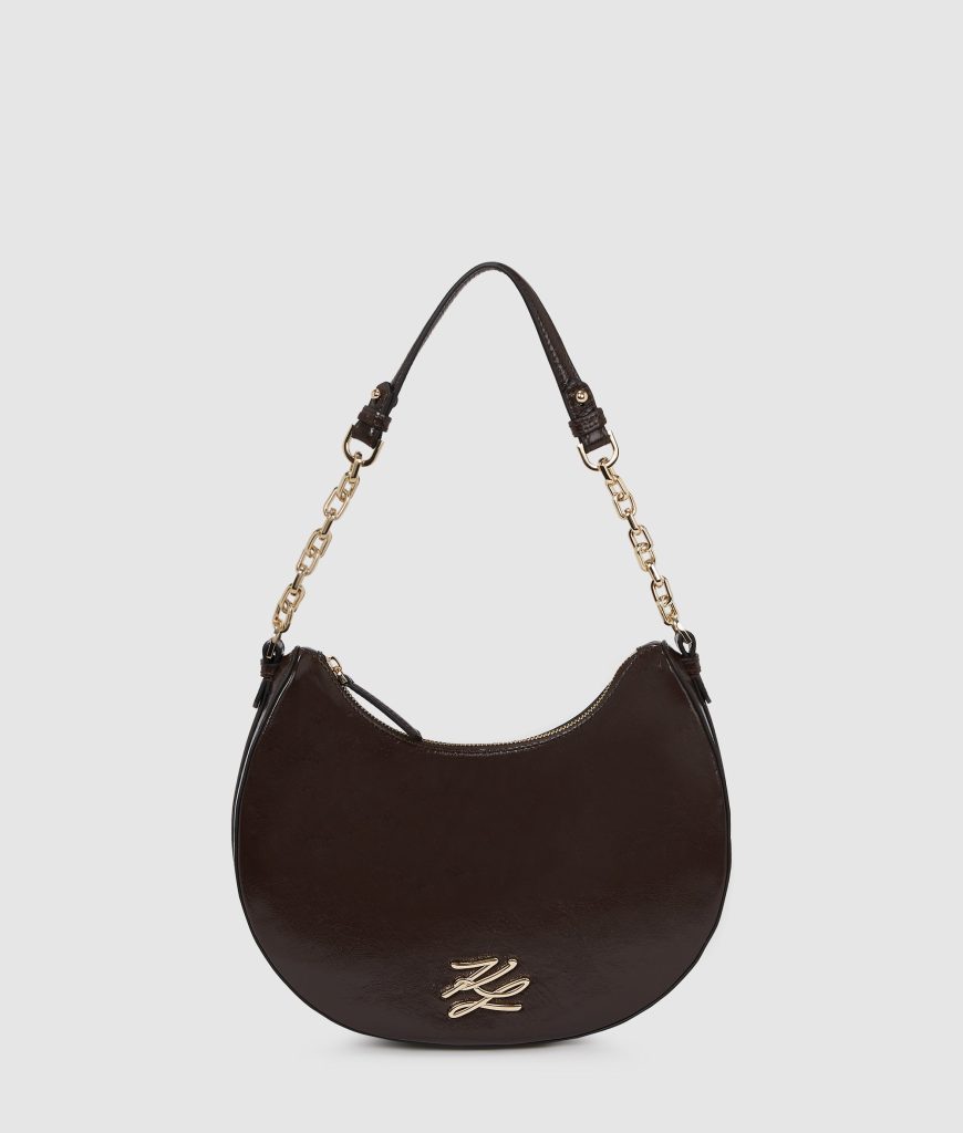 K/Autograph glossy moon shoulder bag