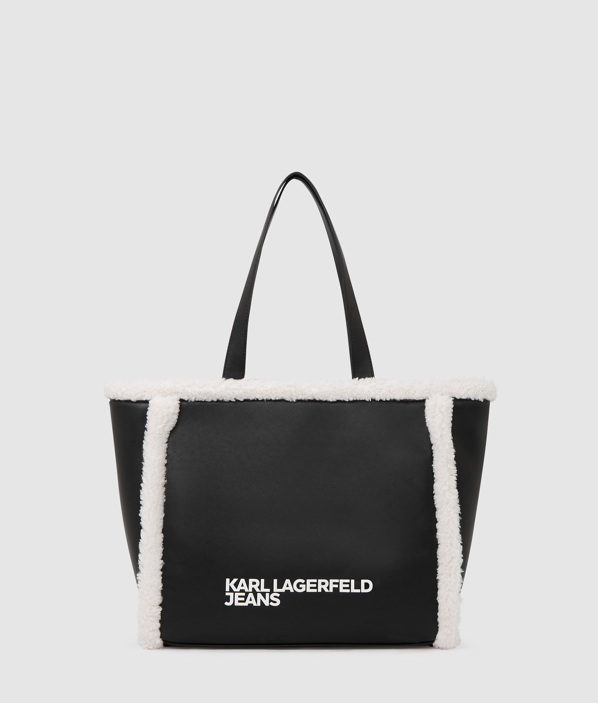 Shearling tote bag