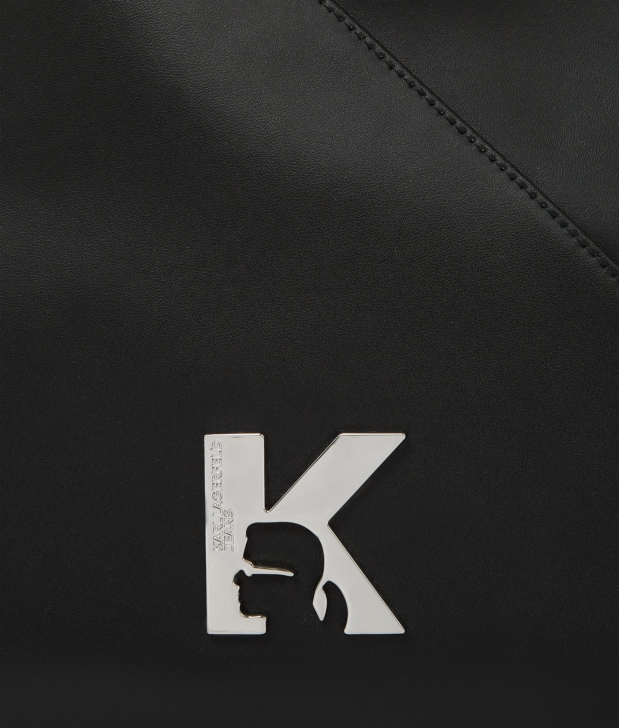 Geo leather small tote bag - Image 3