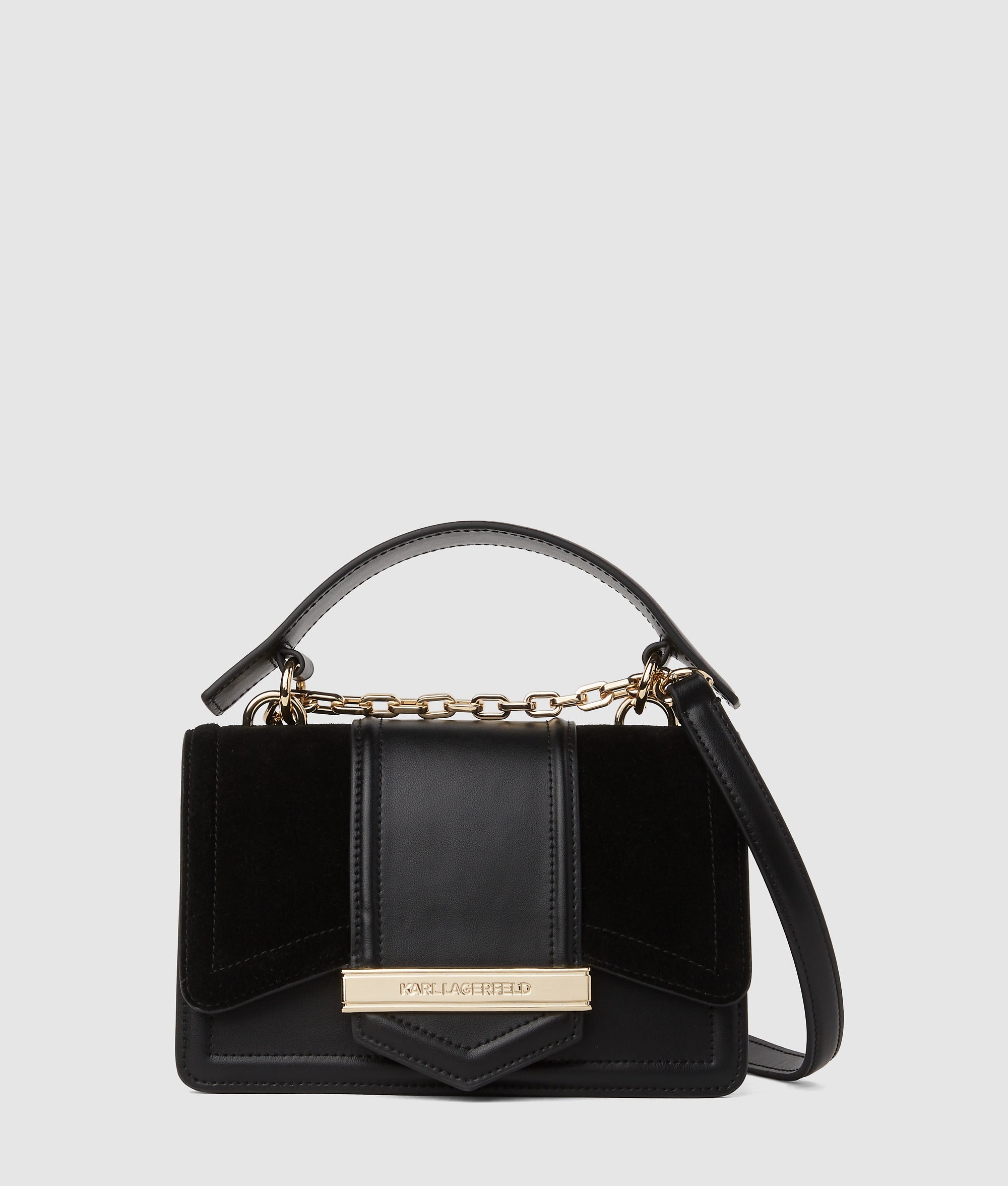 K/Nova small suede crossbody bag