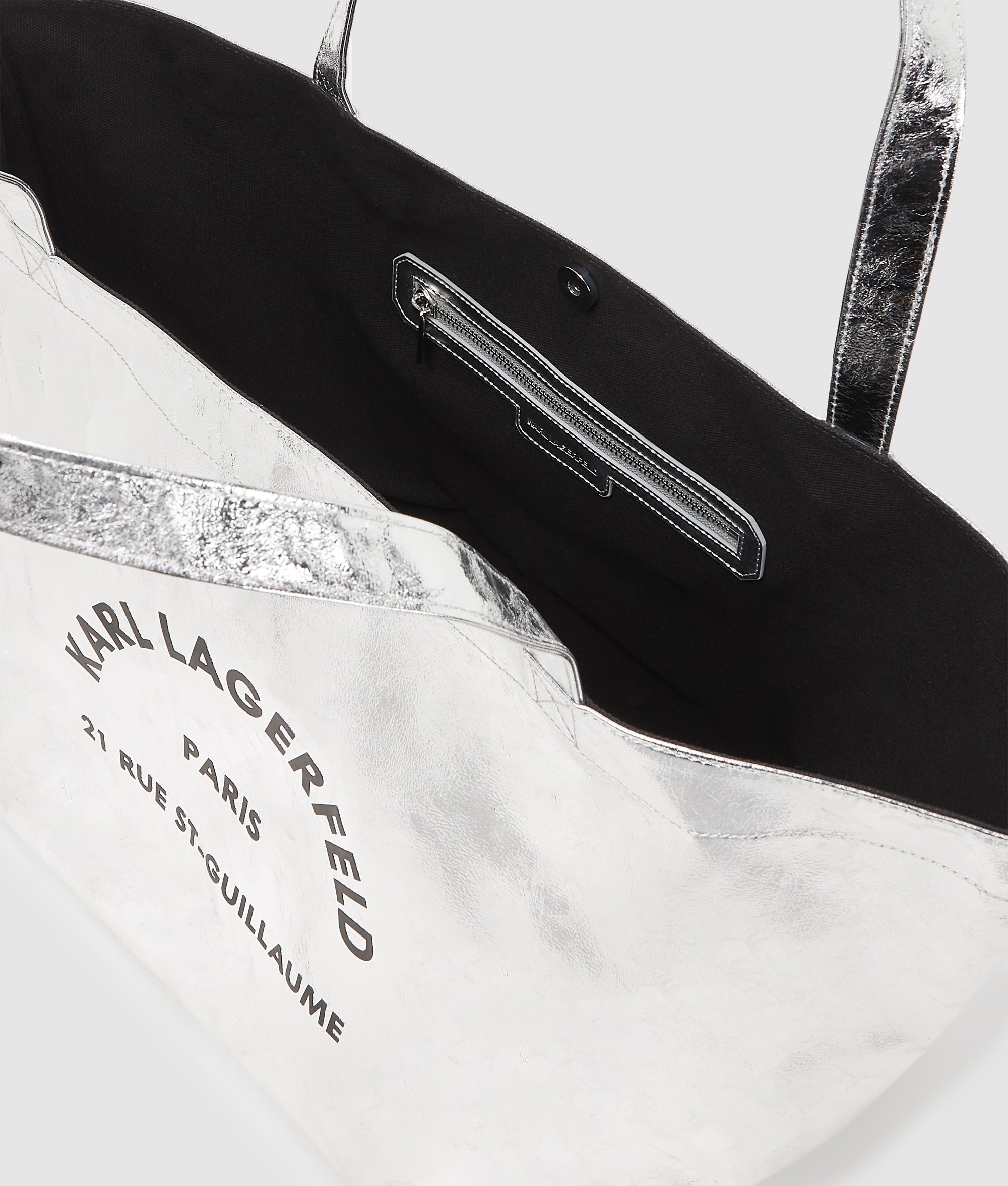 Rue St-Guillaume metallic shopper - Image 5