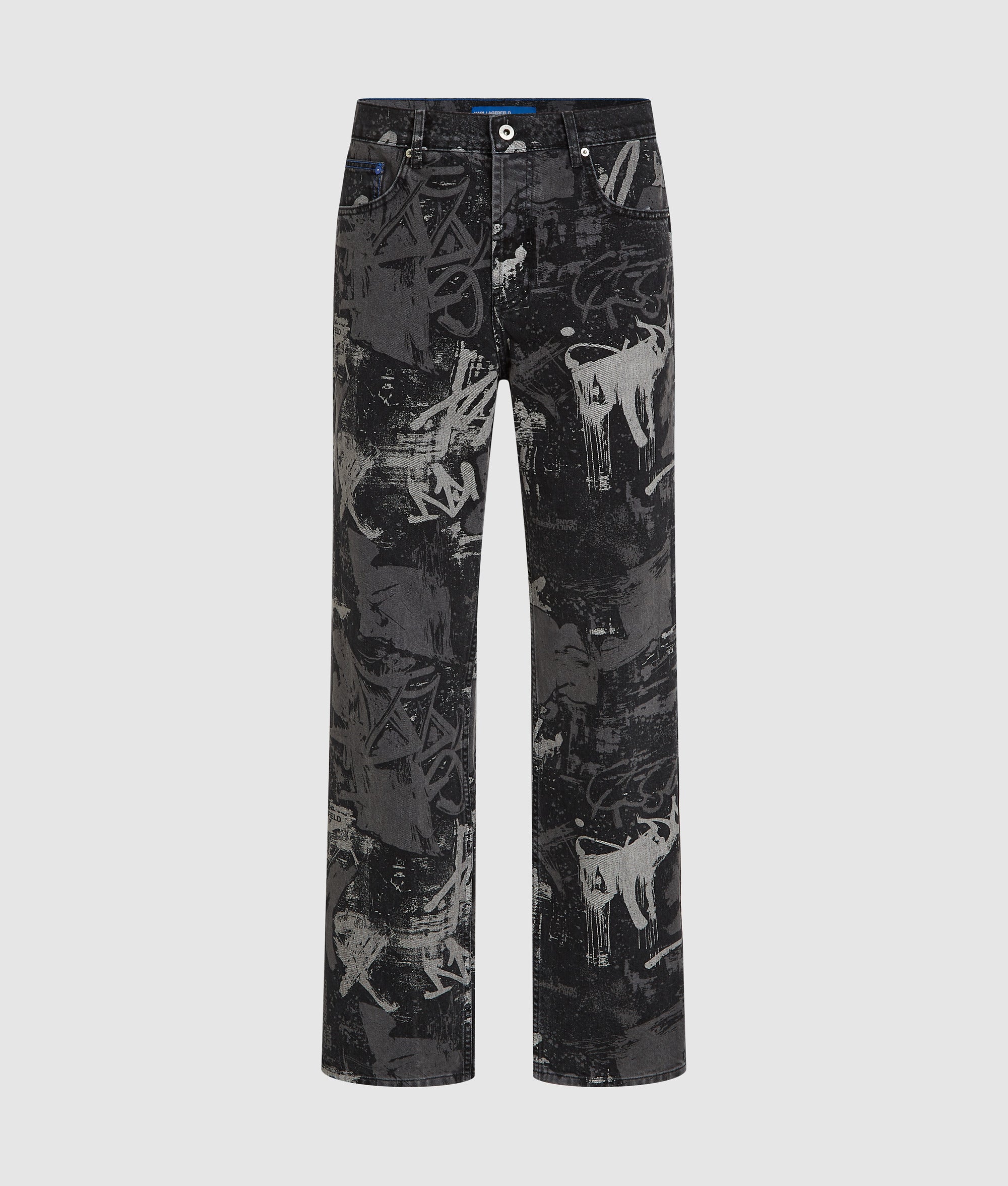 Paint-effect relaxed jeans - Image 5