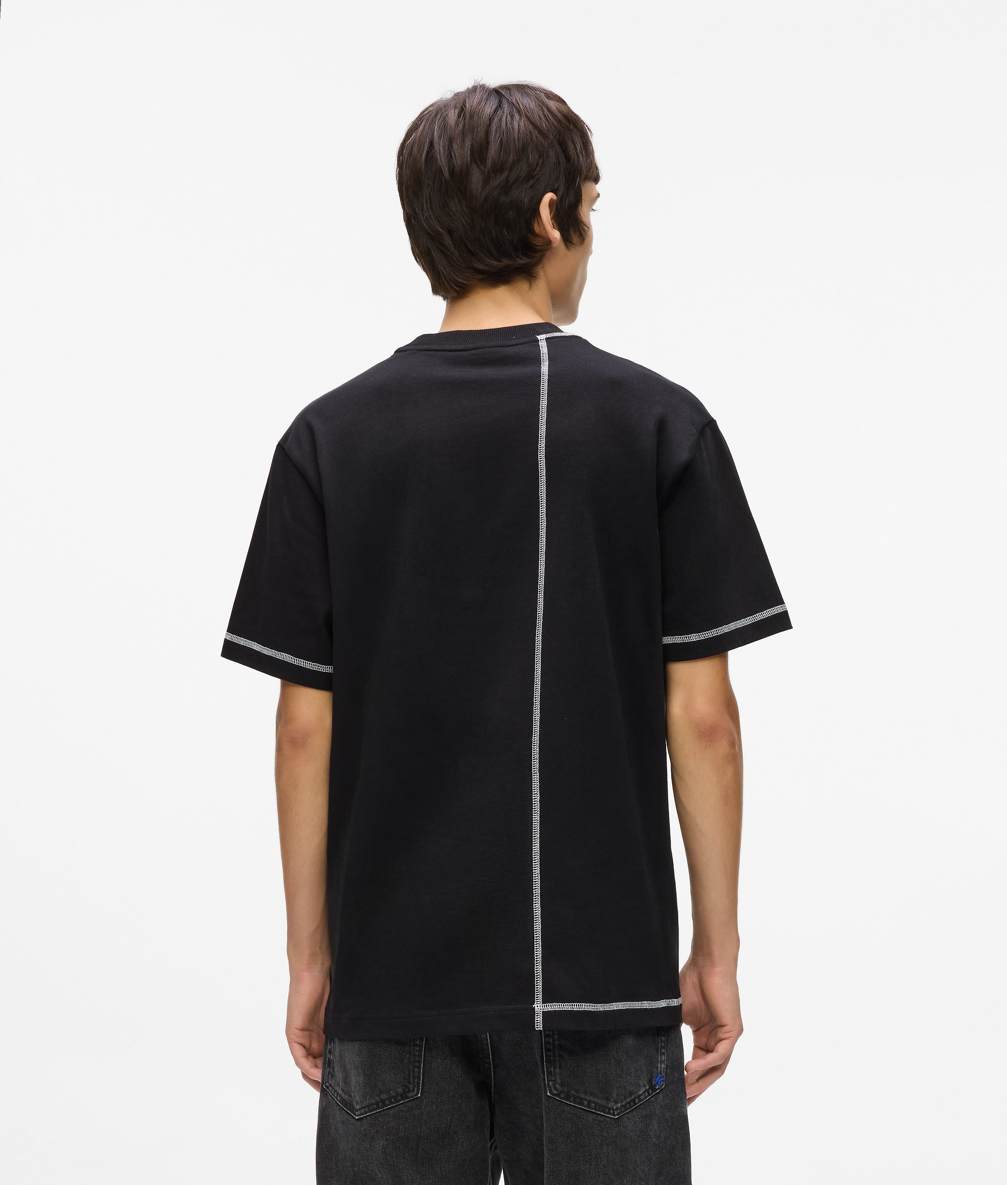 Contrast stitch T-shirt - Image 2