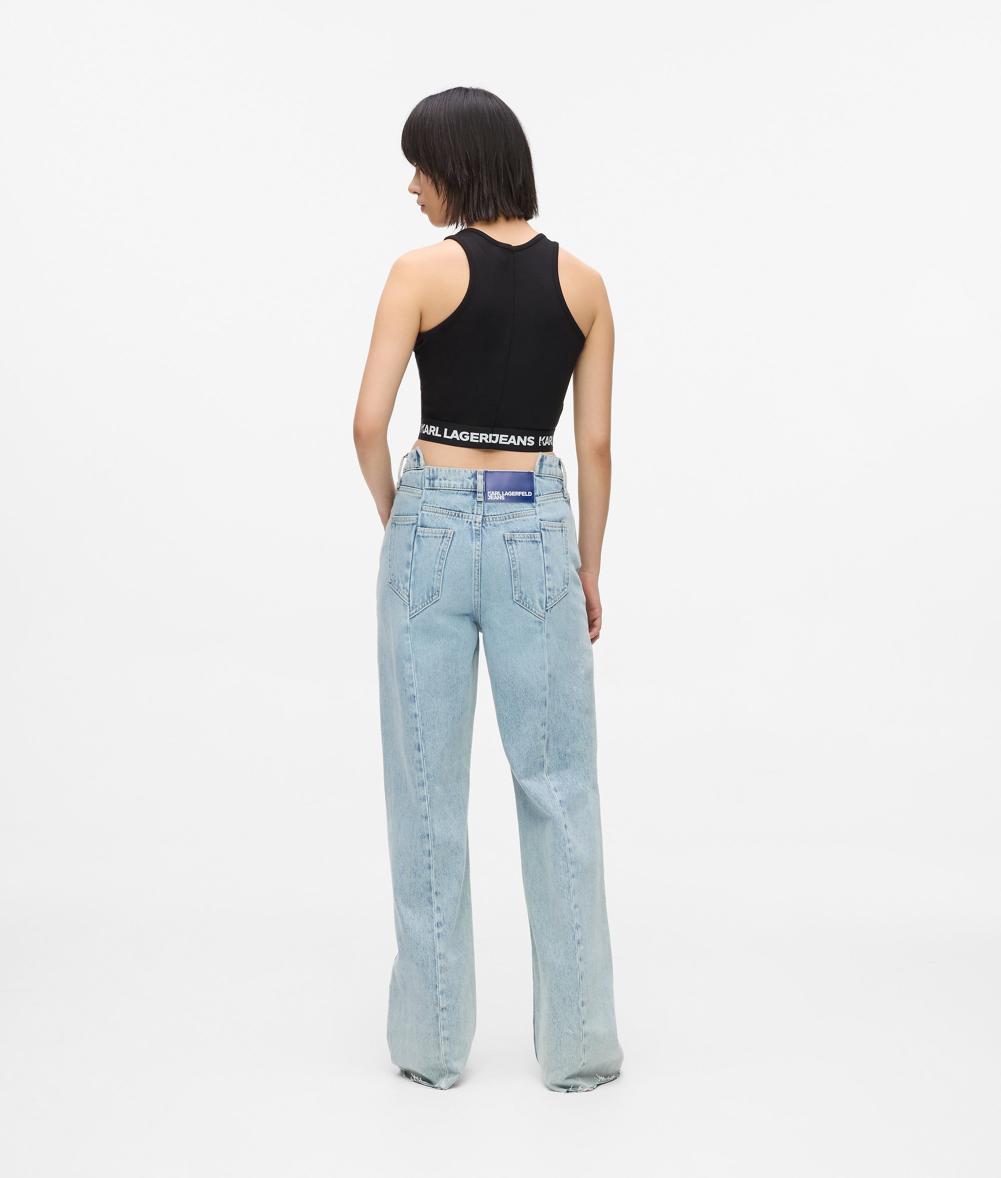 Seamed mid-rise relaxed jeans - Image 3