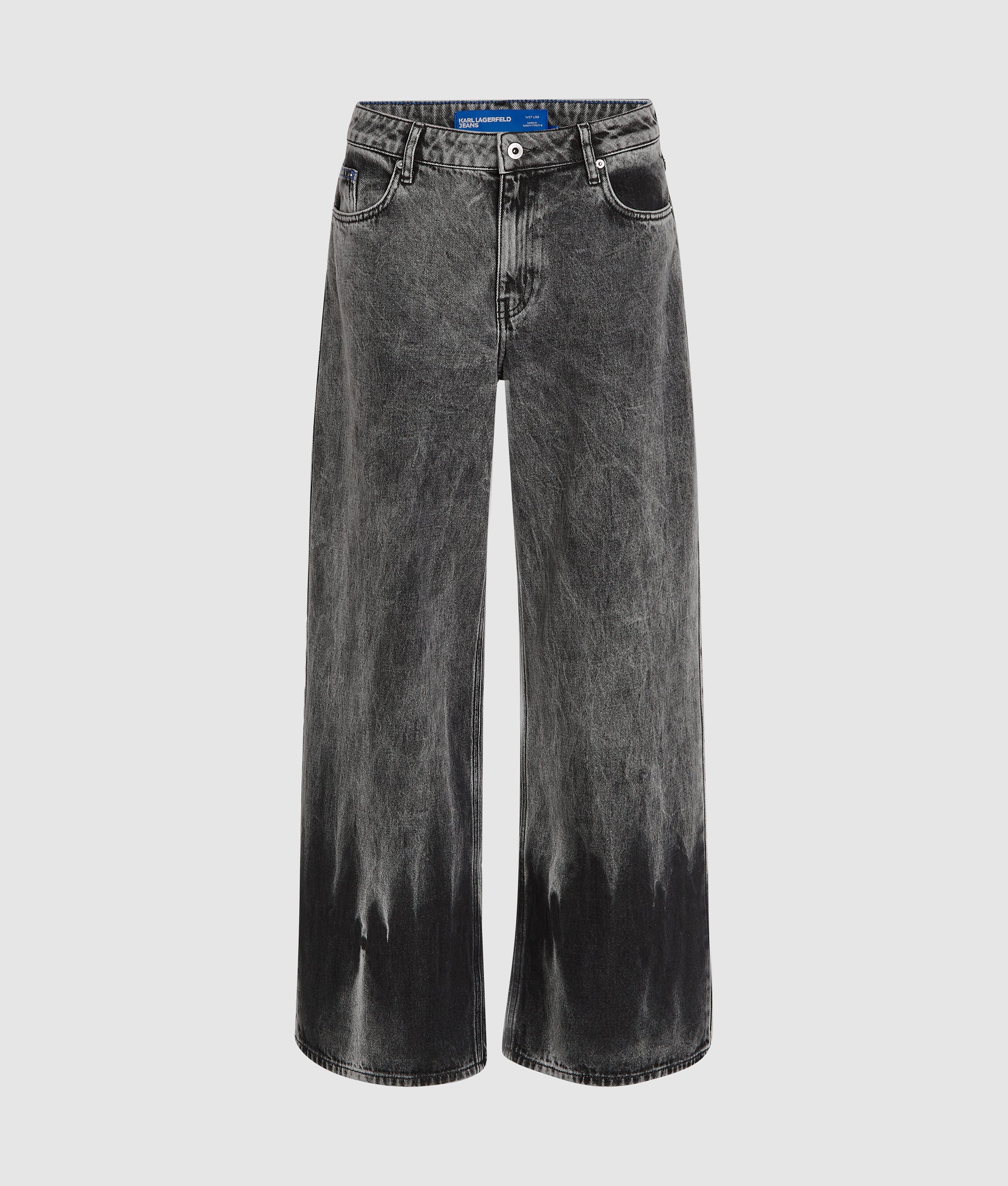 Bleached low-rise wide leg jeans - Image 5