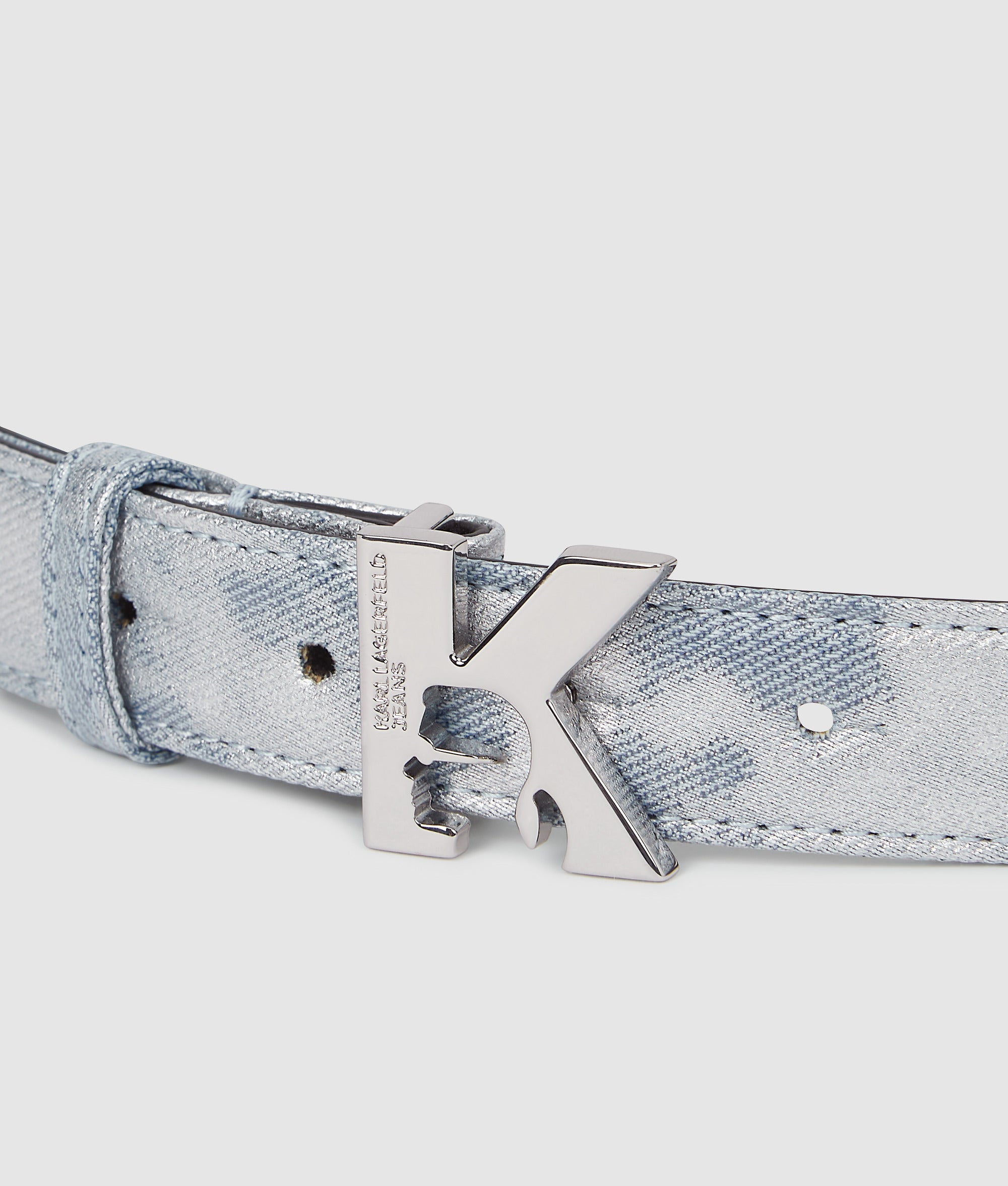 K-logo denim belt - Image 5