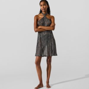 Metallic beach dress