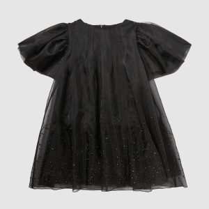 Girls rhinestone mesh dress