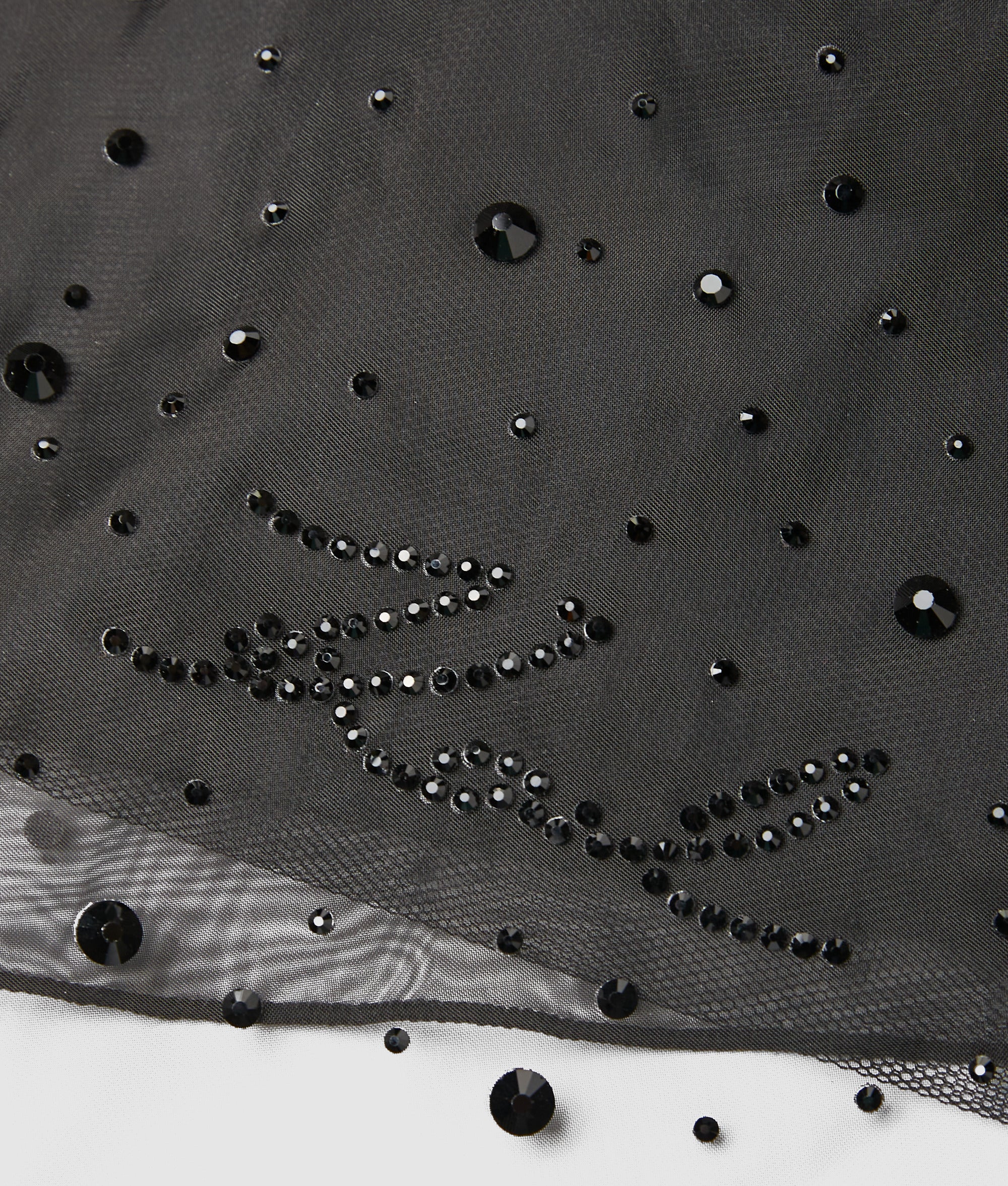 Girls rhinestone mesh dress - Image 4