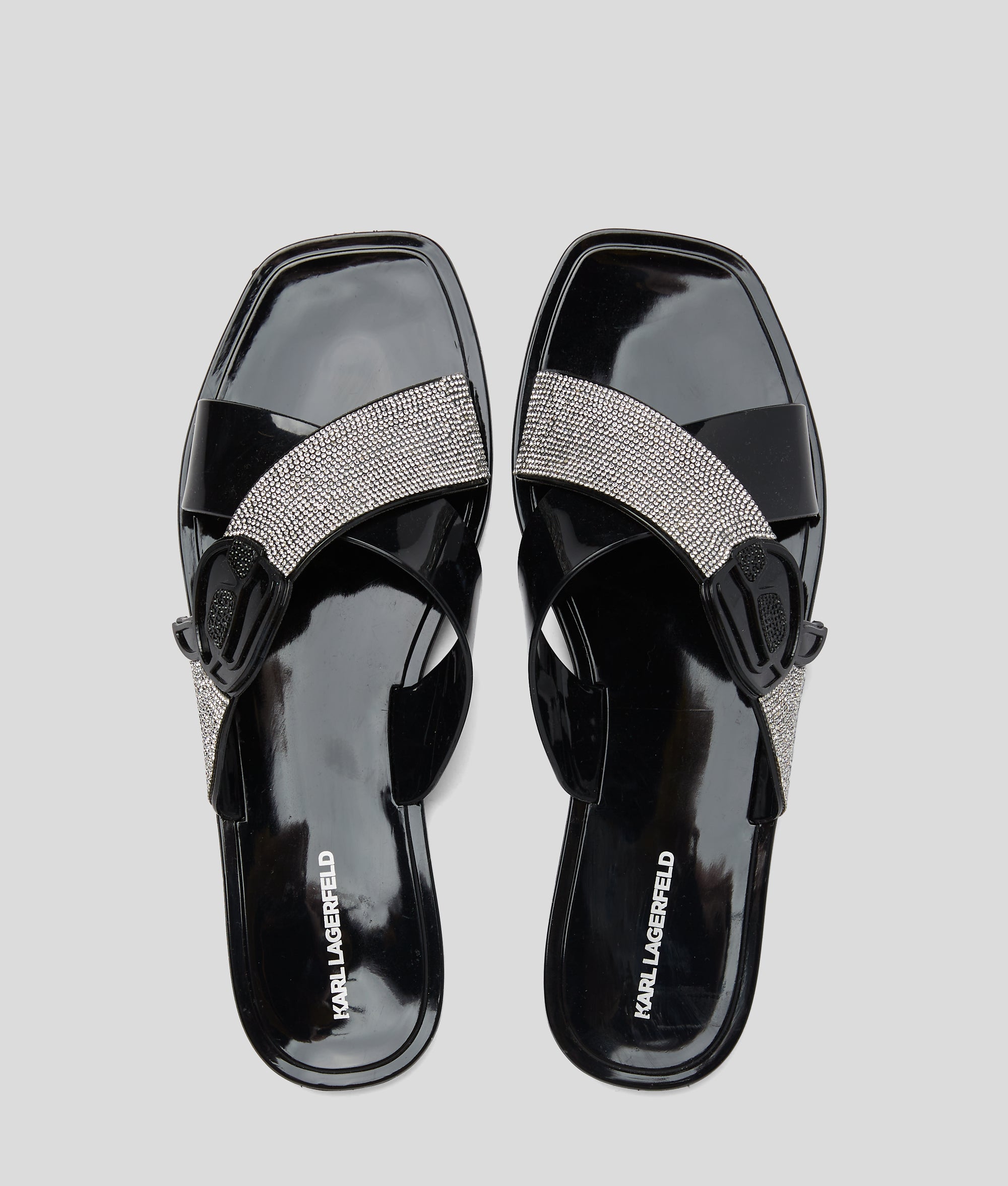 IKON NFT JELLY RHINESTONE SANDALS - Image 4