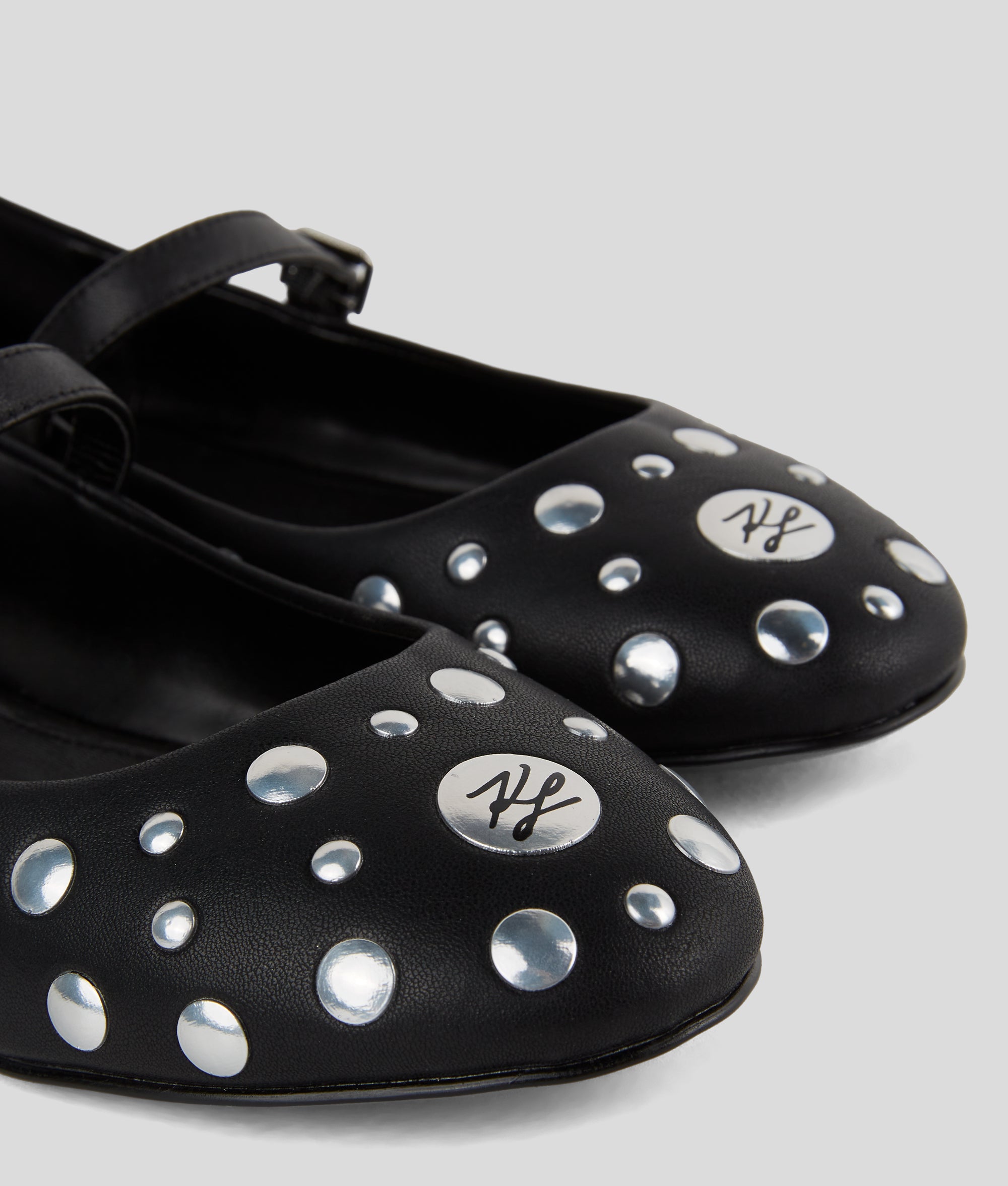 KARO MIRROR STUDS BALLET FLATS - Image 2